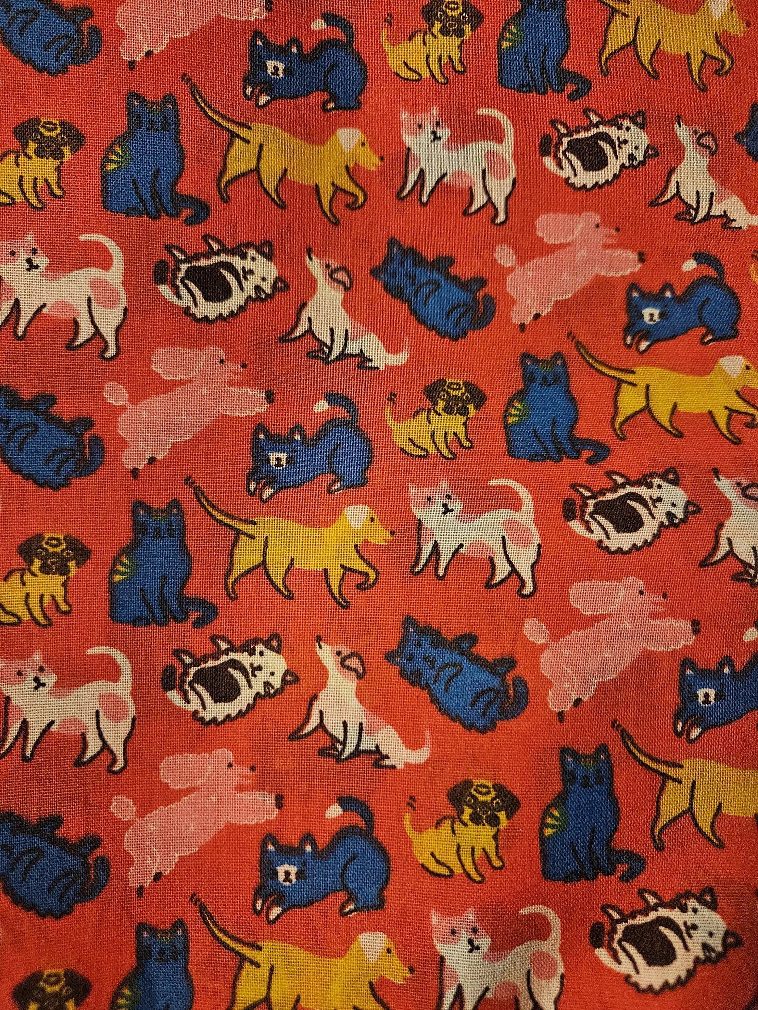 HOUSE PETS DOGS AND CATS POLYCOTTON LEAD