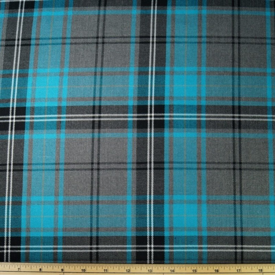 SCOTTISH PLAID POLYVISCOSE COLLAR