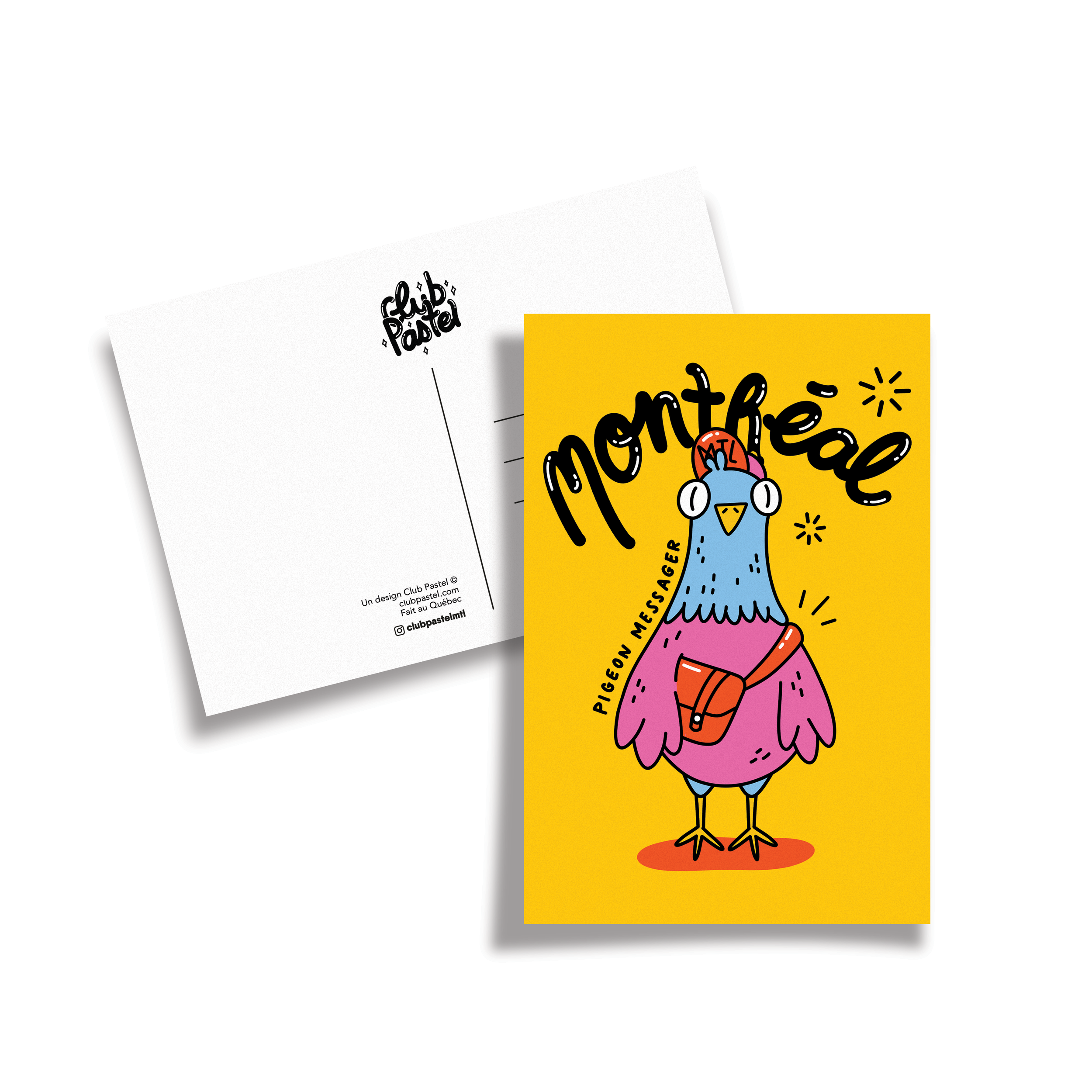 Carte postale Pigeon messager