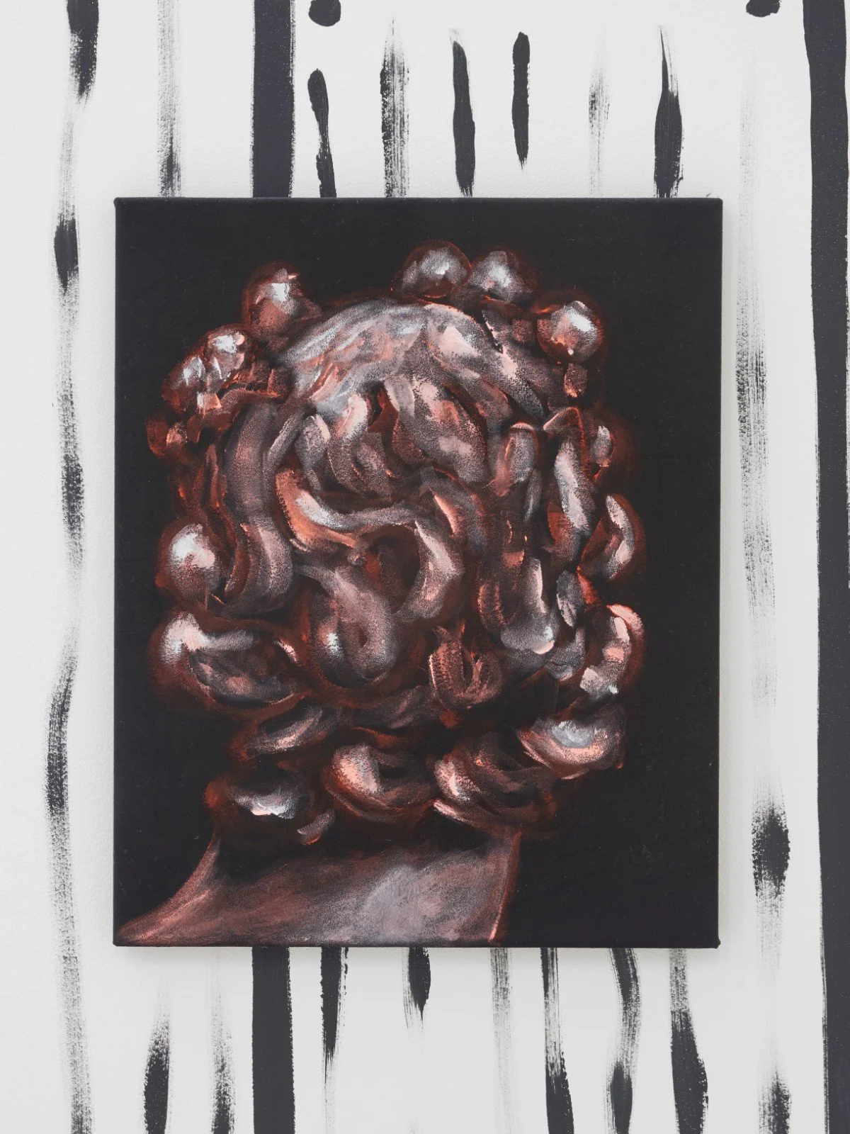 The more things change,  acrylic on velvet, 2019