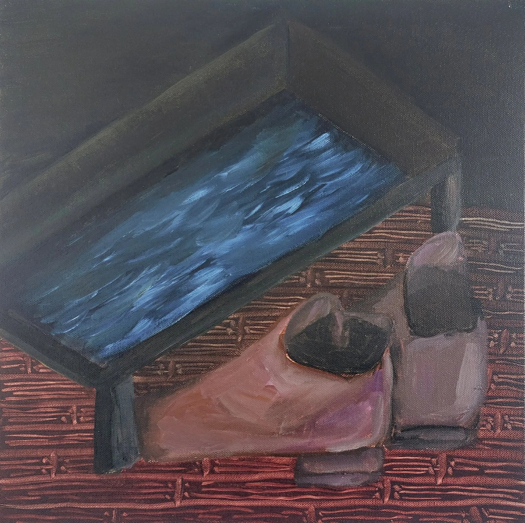 Waders, 2024, acrylic on canvas, 40x40cm
