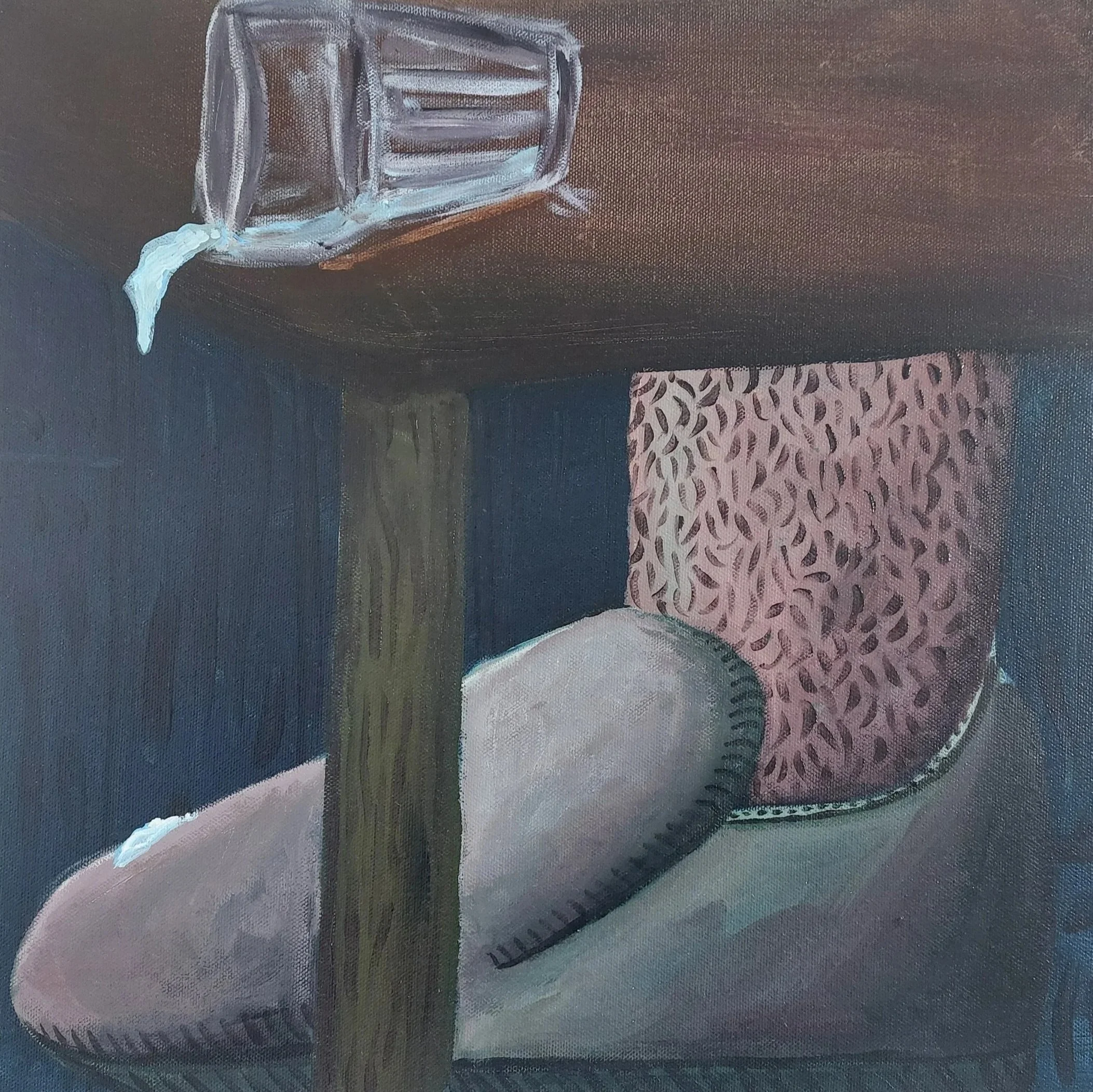 Slip, 2024, acrylic on canvas, 40x40cm