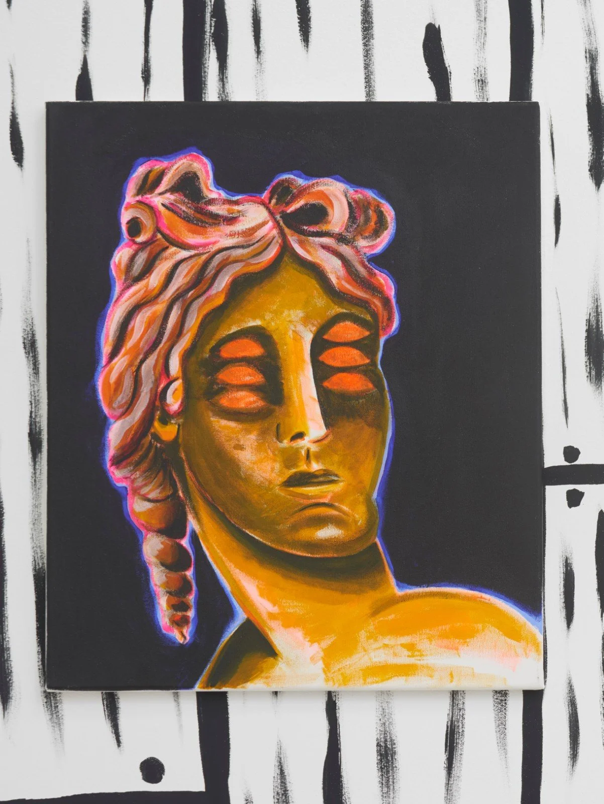 Pause and Repeat, acrylic on canvas, 2019