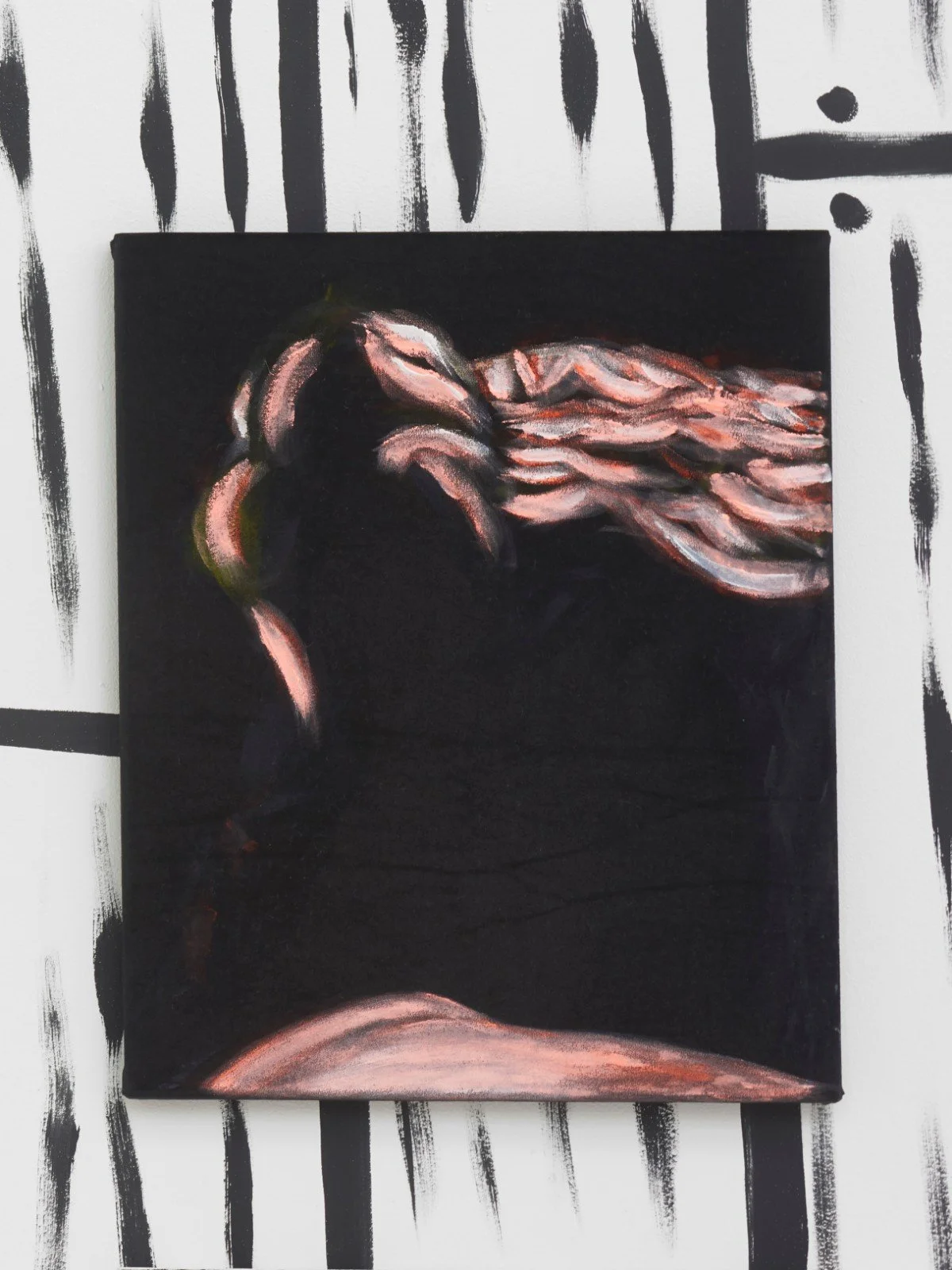 Our Hours,  acrylic on velvet, 2019