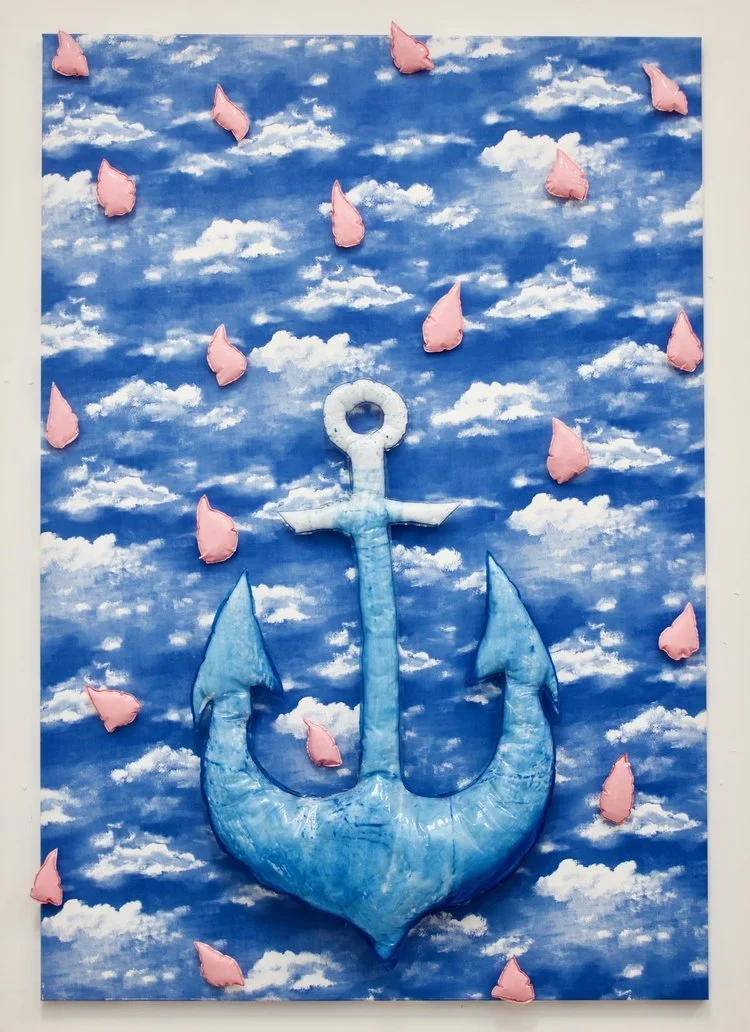 Washing, Waiting, PVC, cotton, 2018
