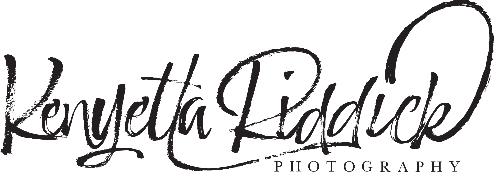Black logo with handwritten style text reading "Renewed Beauty" and smaller text below reading "Photography".