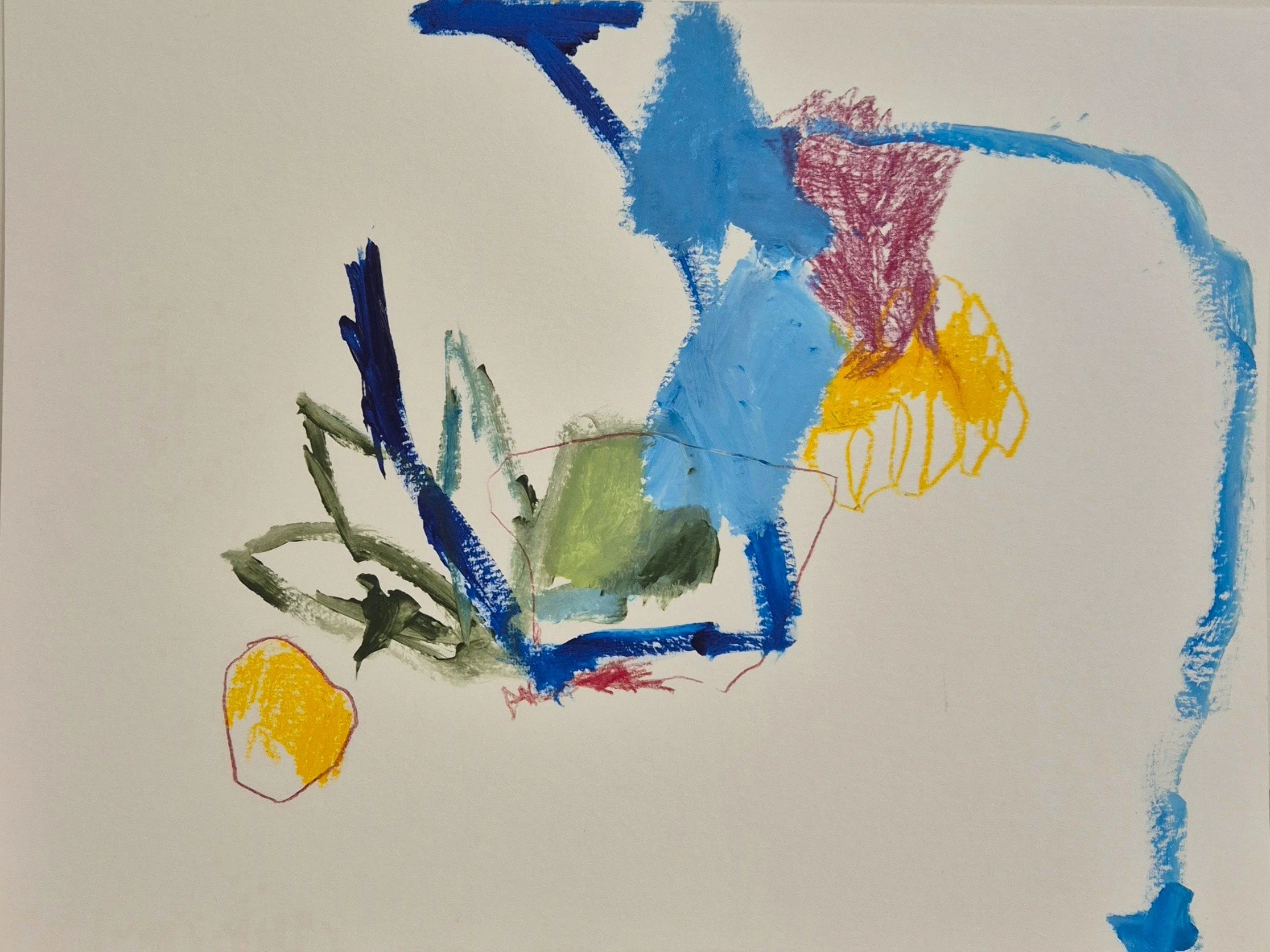 Untitled, 2026. 36 × 48 cm, Acrylic, Pencil and Pastel on Paper