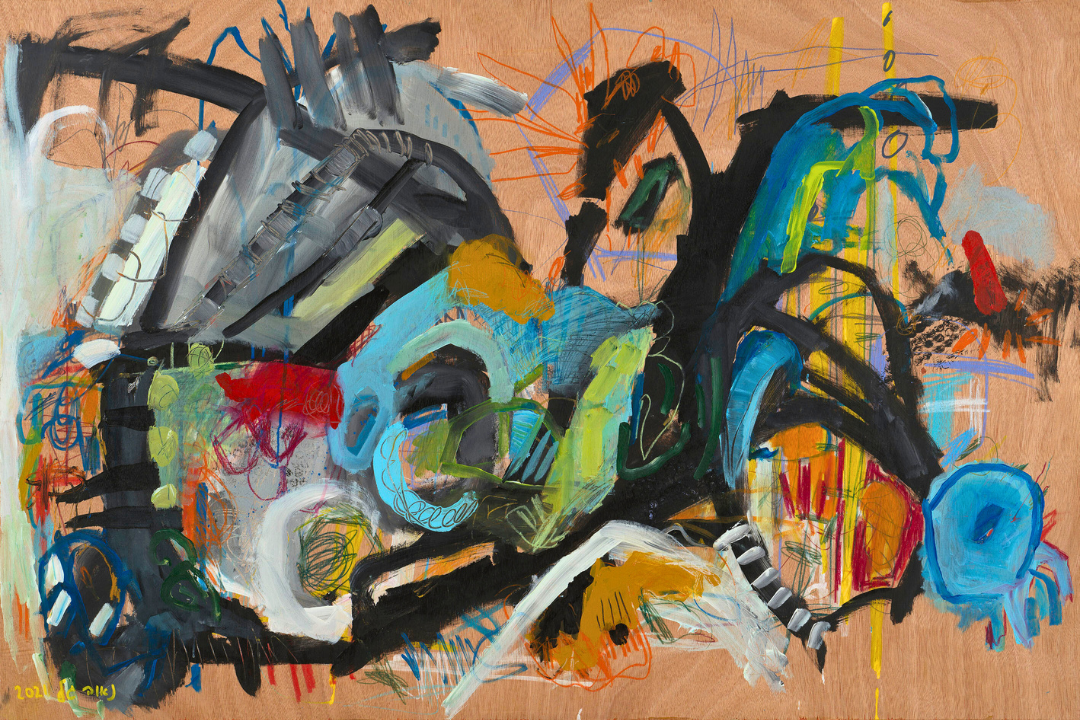 Untitled, 2020. 80 x 120 cm, Acrylic on Wood
