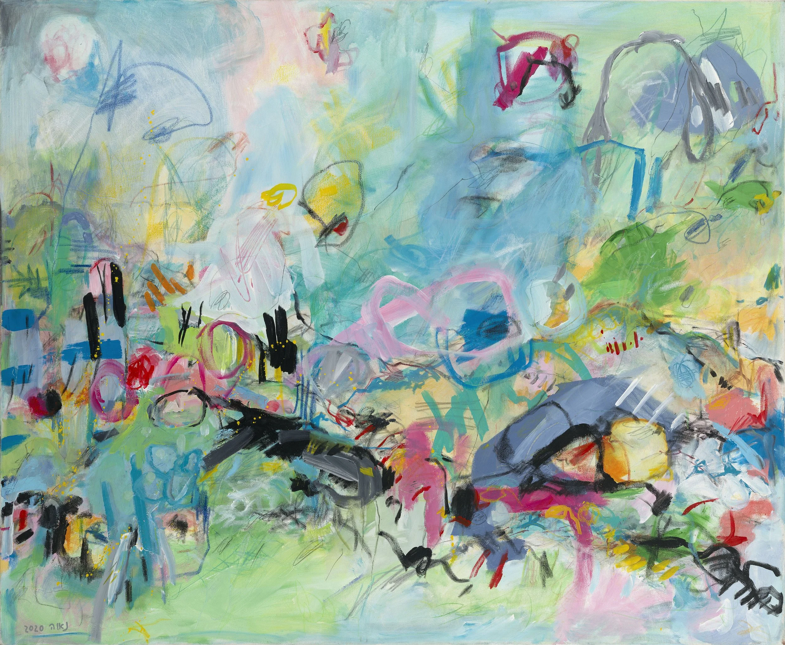 Dreamy Landscape, 2020. 90 x 110 cm, Mixed Media on Canvas