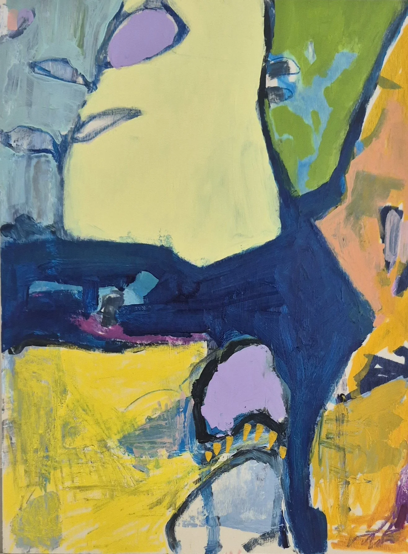 Untitled, 2026. 30×40 cm, Acrylic on Birch Wood