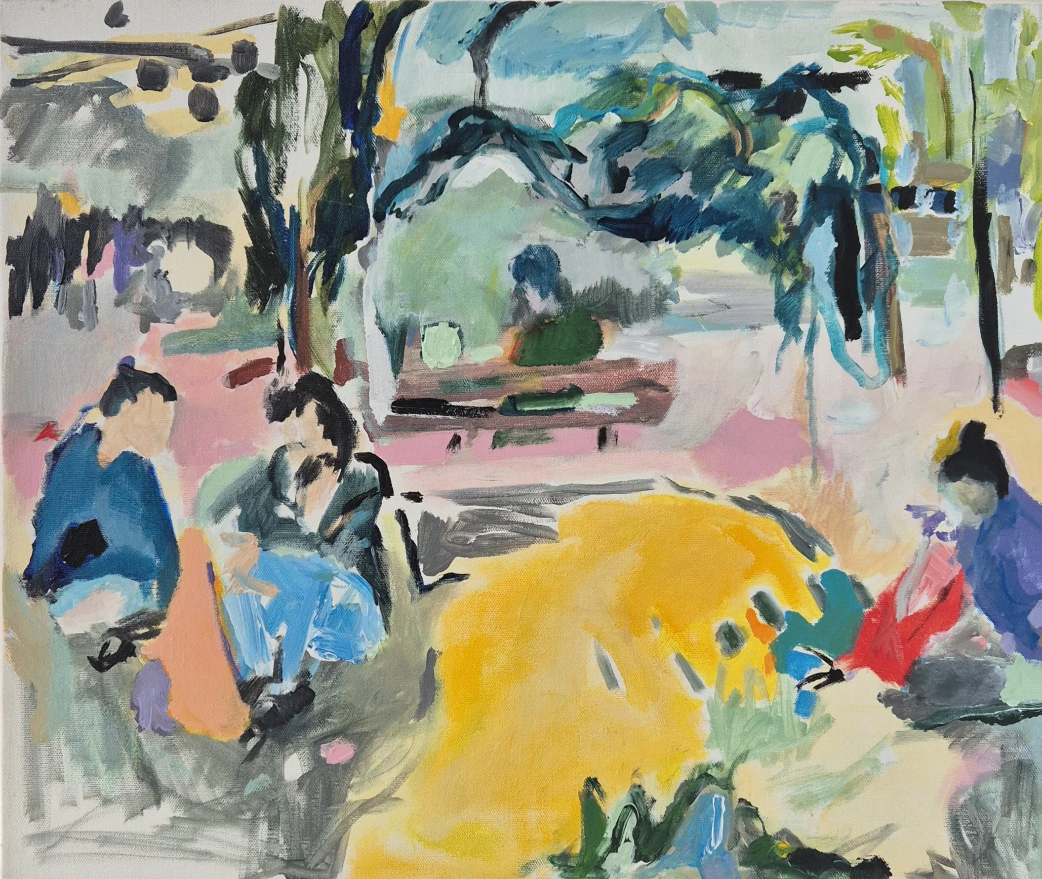 Etnachta (Pause), 2023. 60×50 cm, Acrylic on Canvas  SOLD !