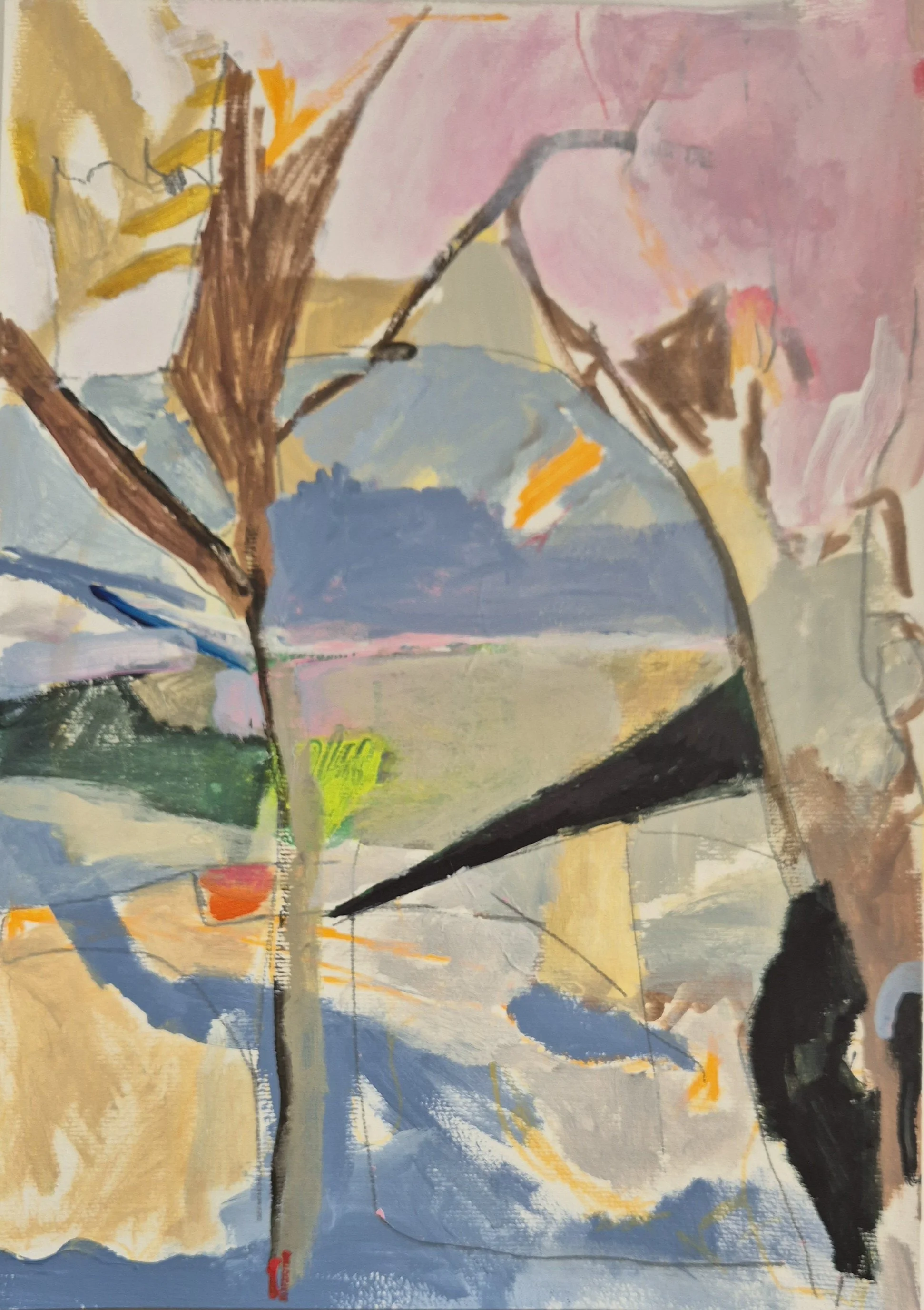 Untitled, 2025. 30×42 cm, Acrylic on Paper