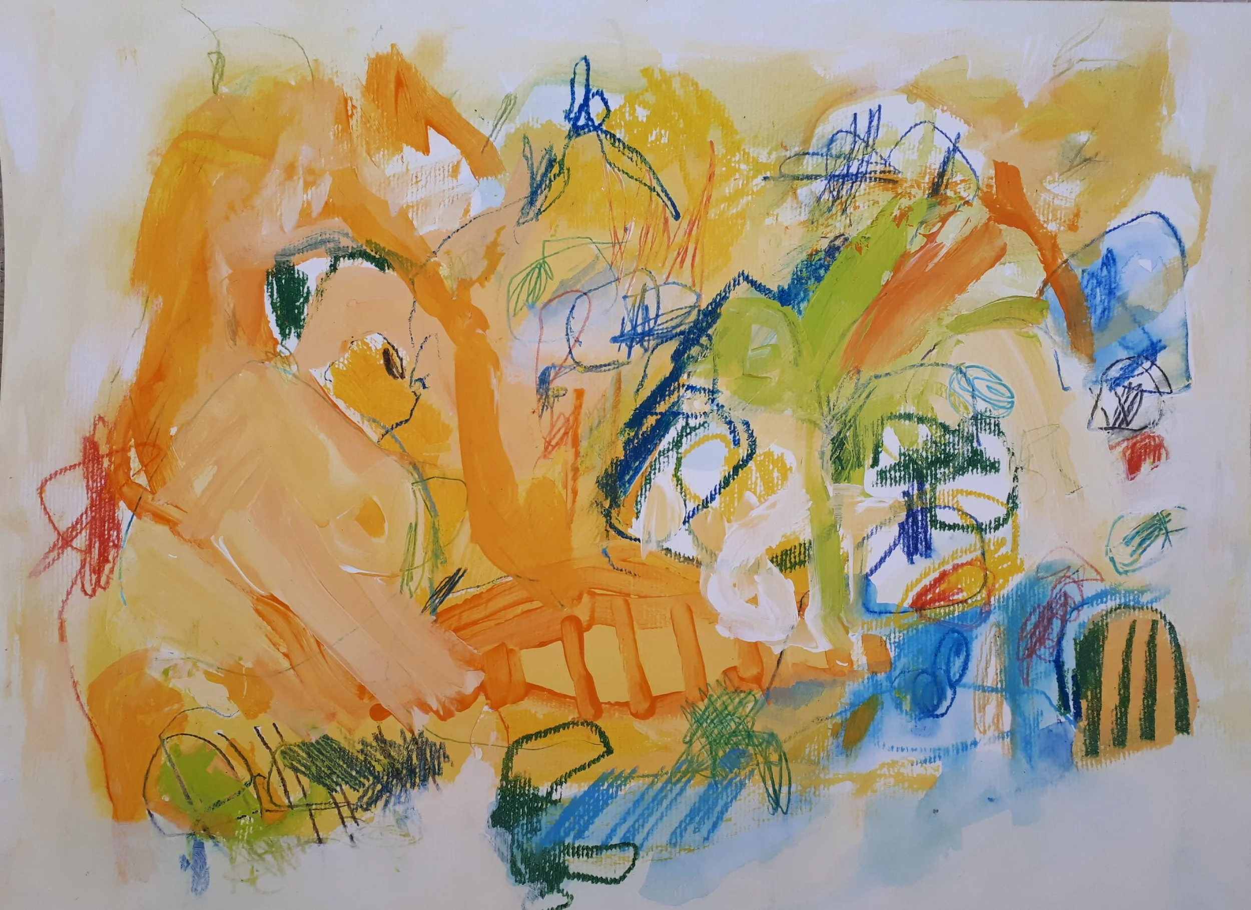 Untitled, 2020. 30×41 cm, Acrylic and Mixed Media on Paper (300 gr)