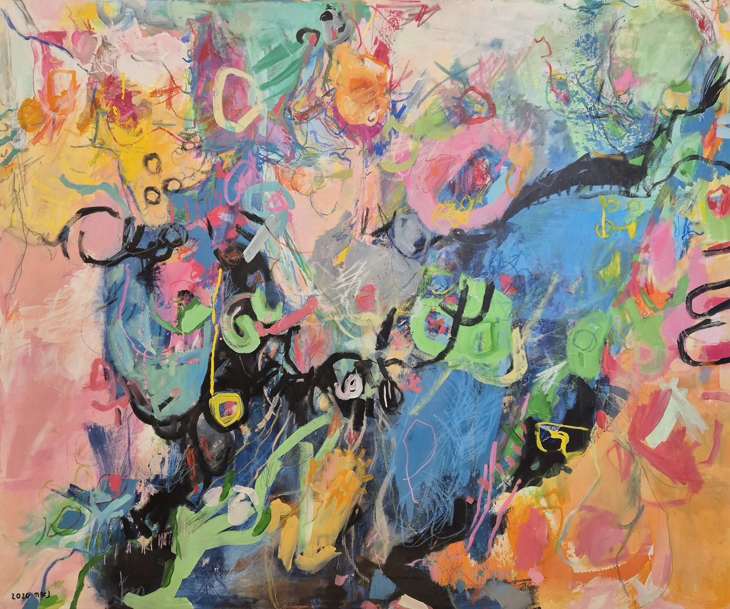 Untitled, 2020. 120x100 cm, Mixed Media on Canvas