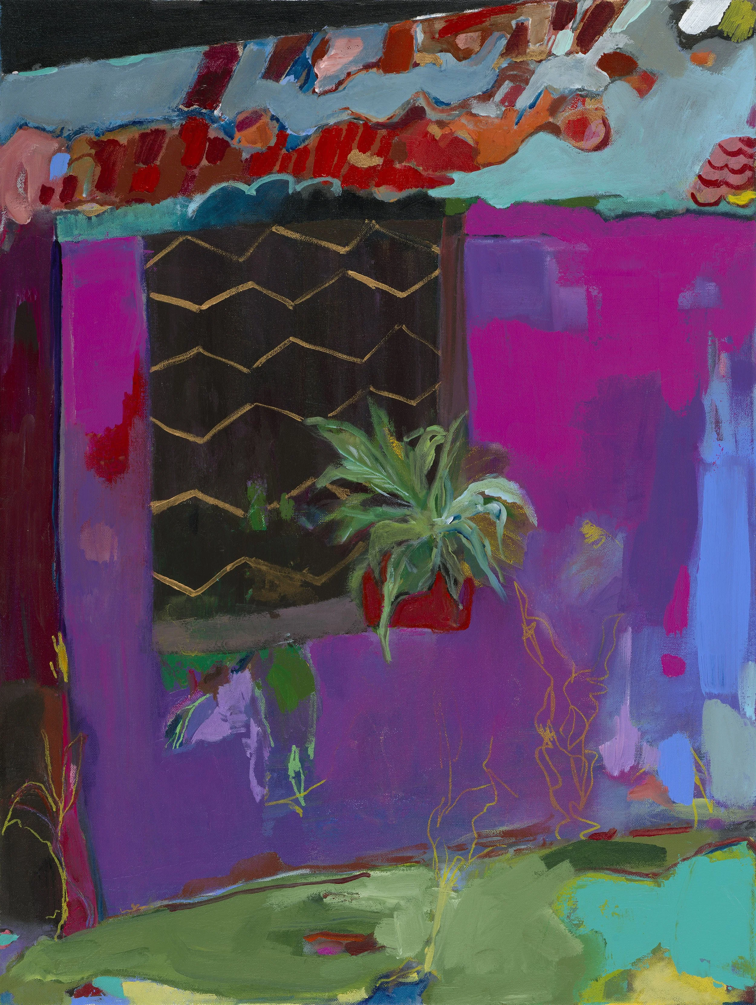 Wandering, 2025. 80x60 cm, Acrylic and Markers on Canvas
