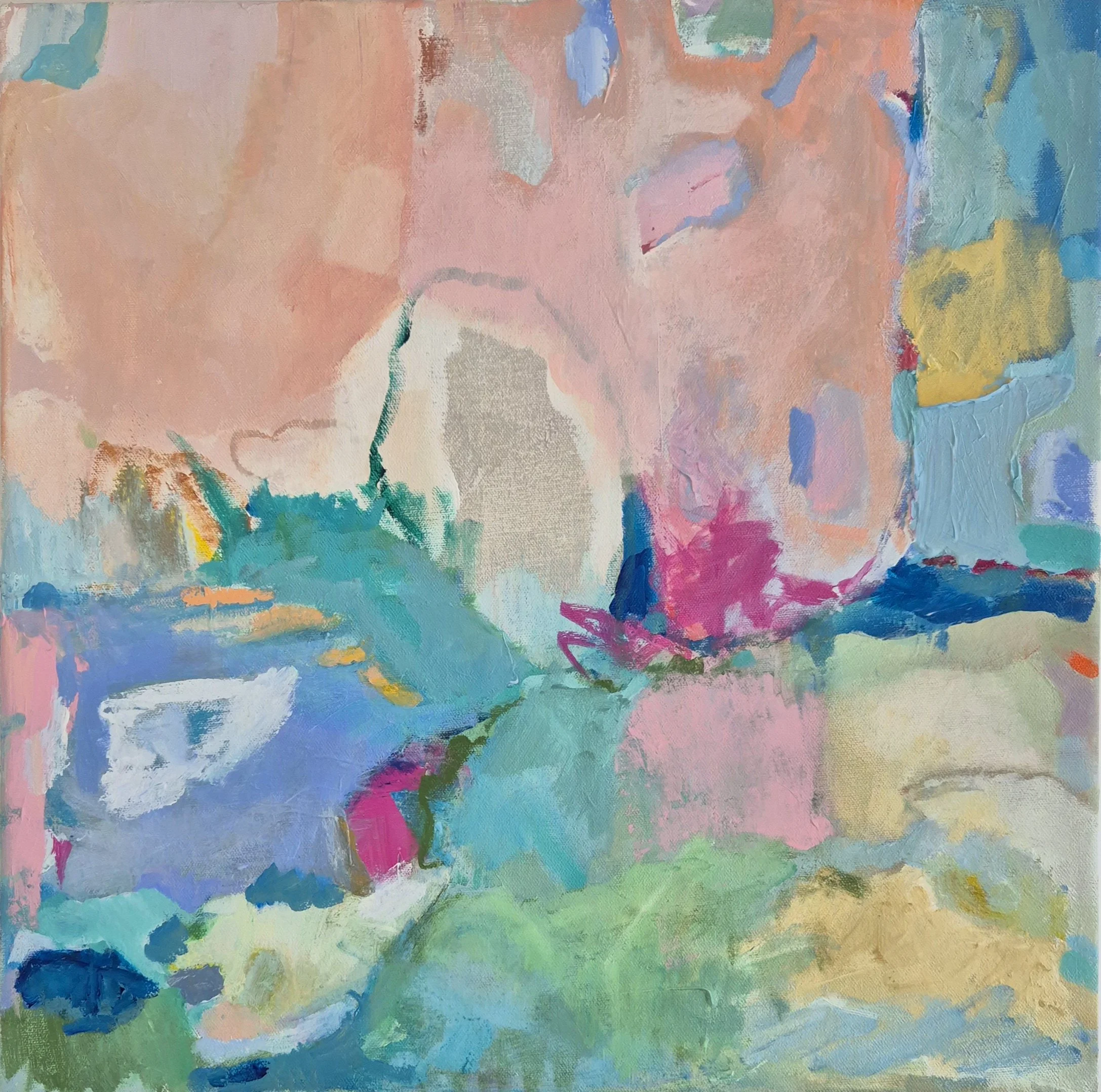 Soft Landscape, 2025. 50×50 cm, Acrylic on Canvas