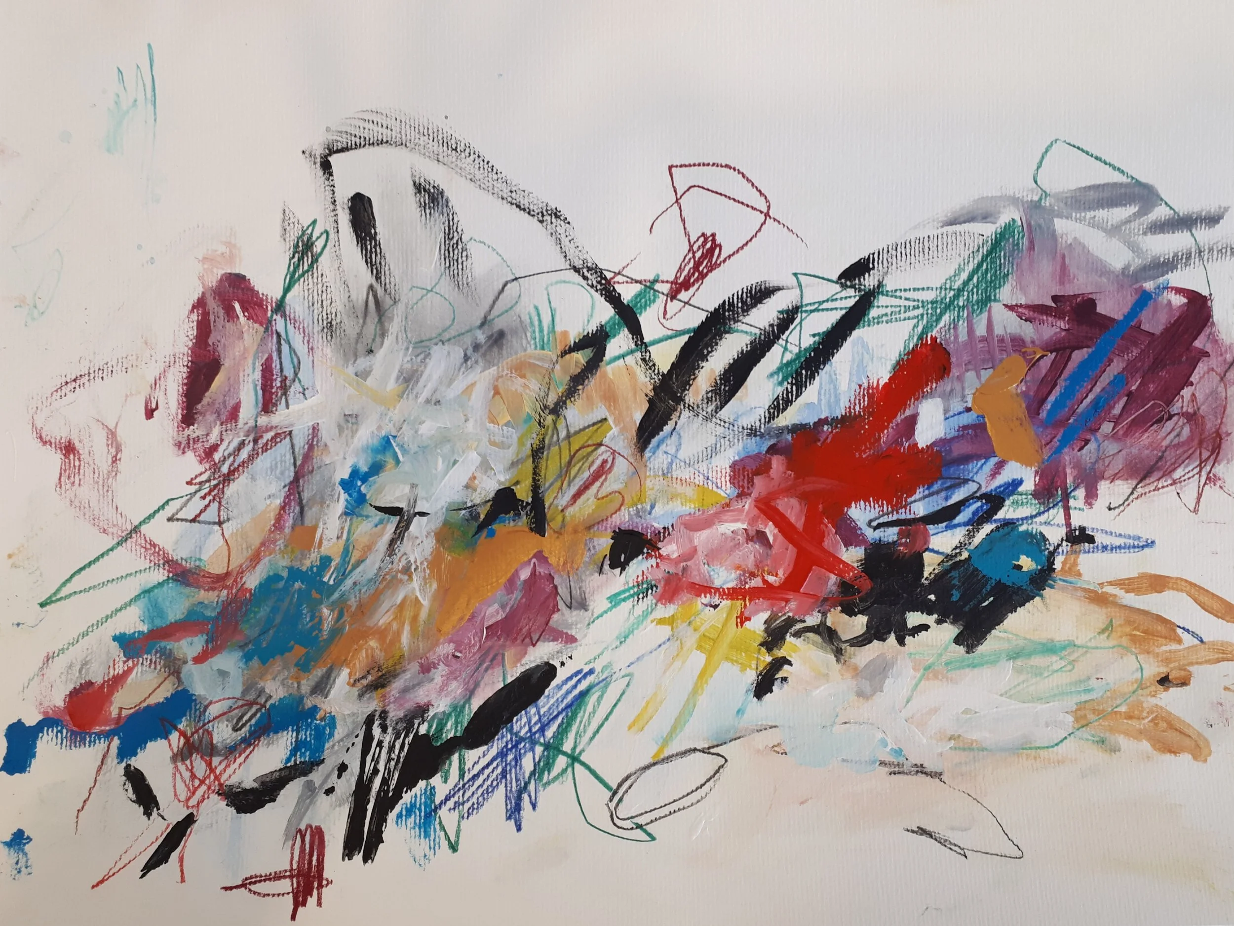 Untitled, 2020. 30×41 cm, Acrylic and Mixed Media on Paper (300 gr)