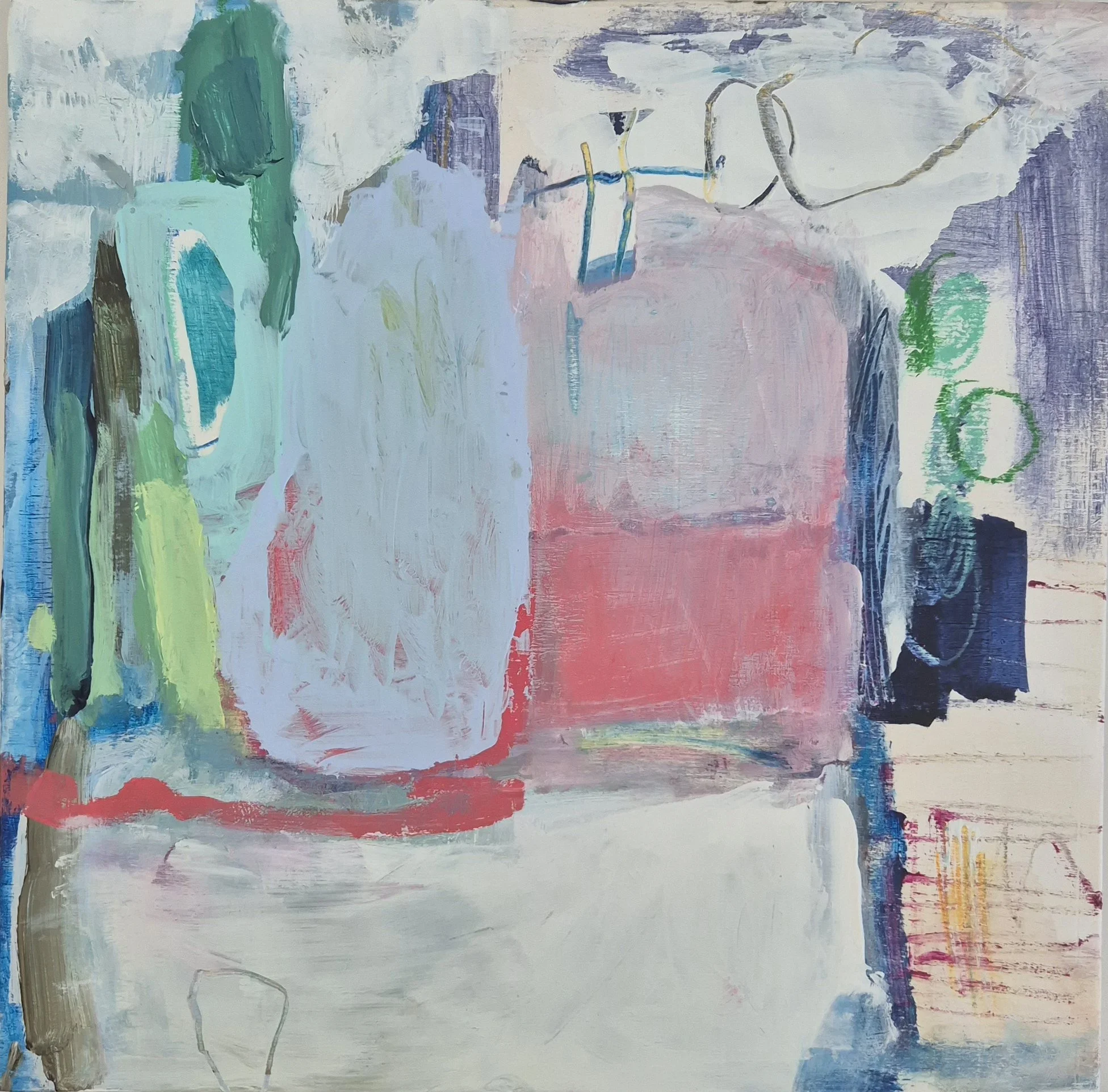 Still Life, 2026. 25×25 cm, Acrylic on Birch Wood