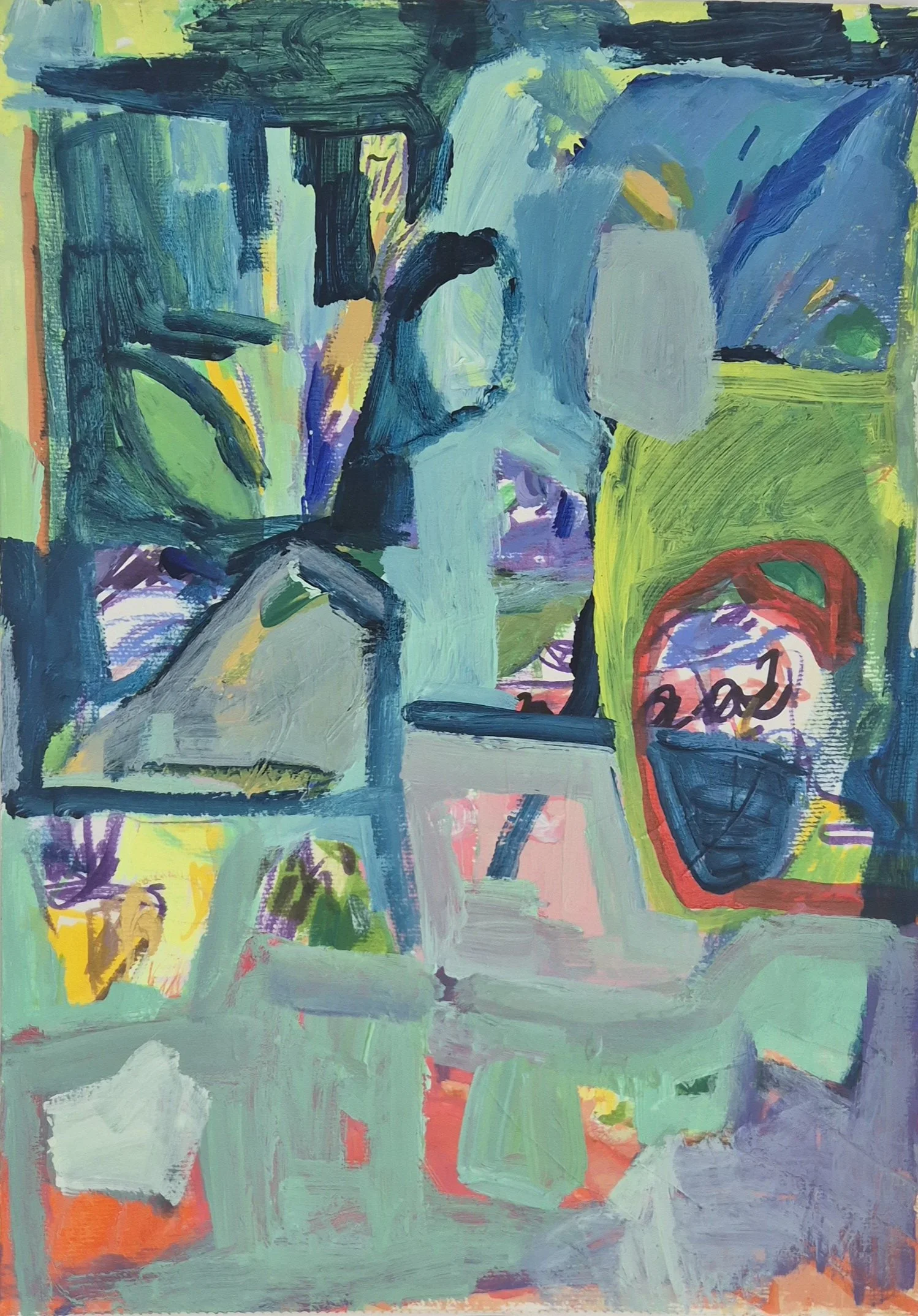 Untitled, 2024. 30×41 cm, Acrylic on Paper