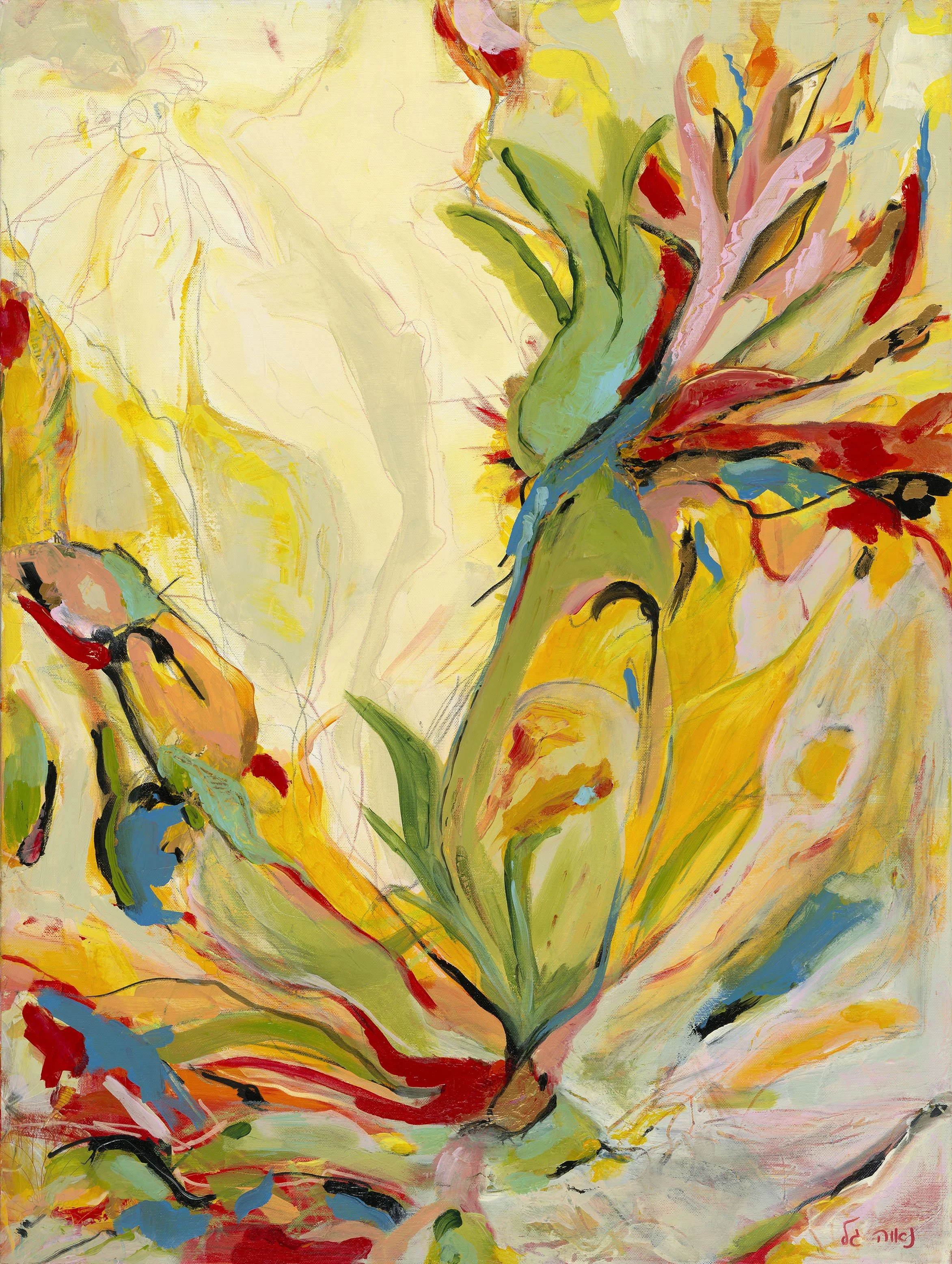 Abundance of Yellow, 2018. 80x60 cm, Acrylic on Canvas