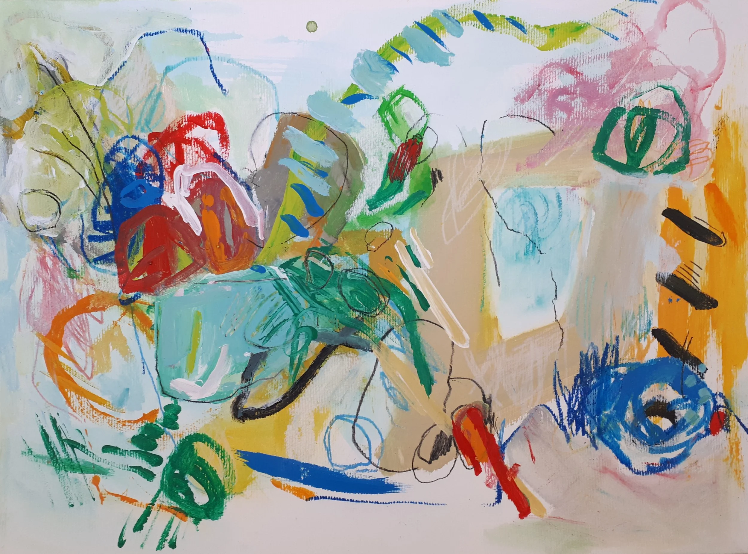 Untitled, 2020. 30×41 cm, Acrylic and Mixed Media on Paper (300 gr)