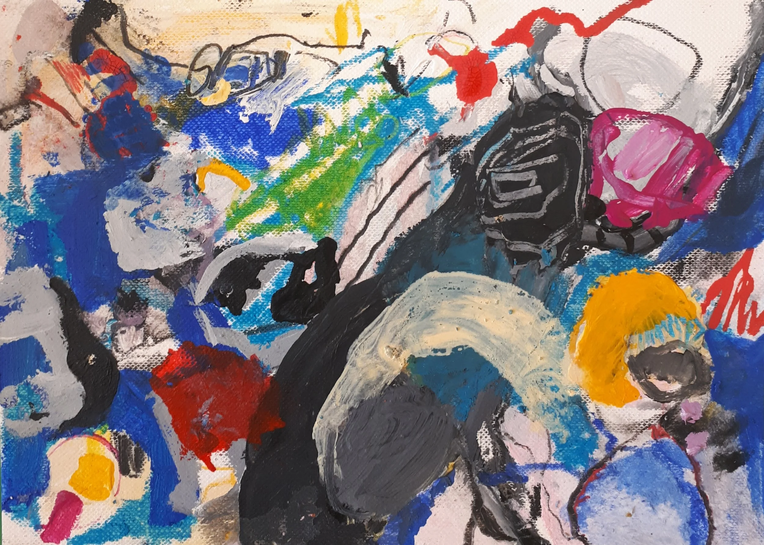 Untitled, 2020. 13×18 cm, Acrylic and Mixed Media on Paper (300 gr)