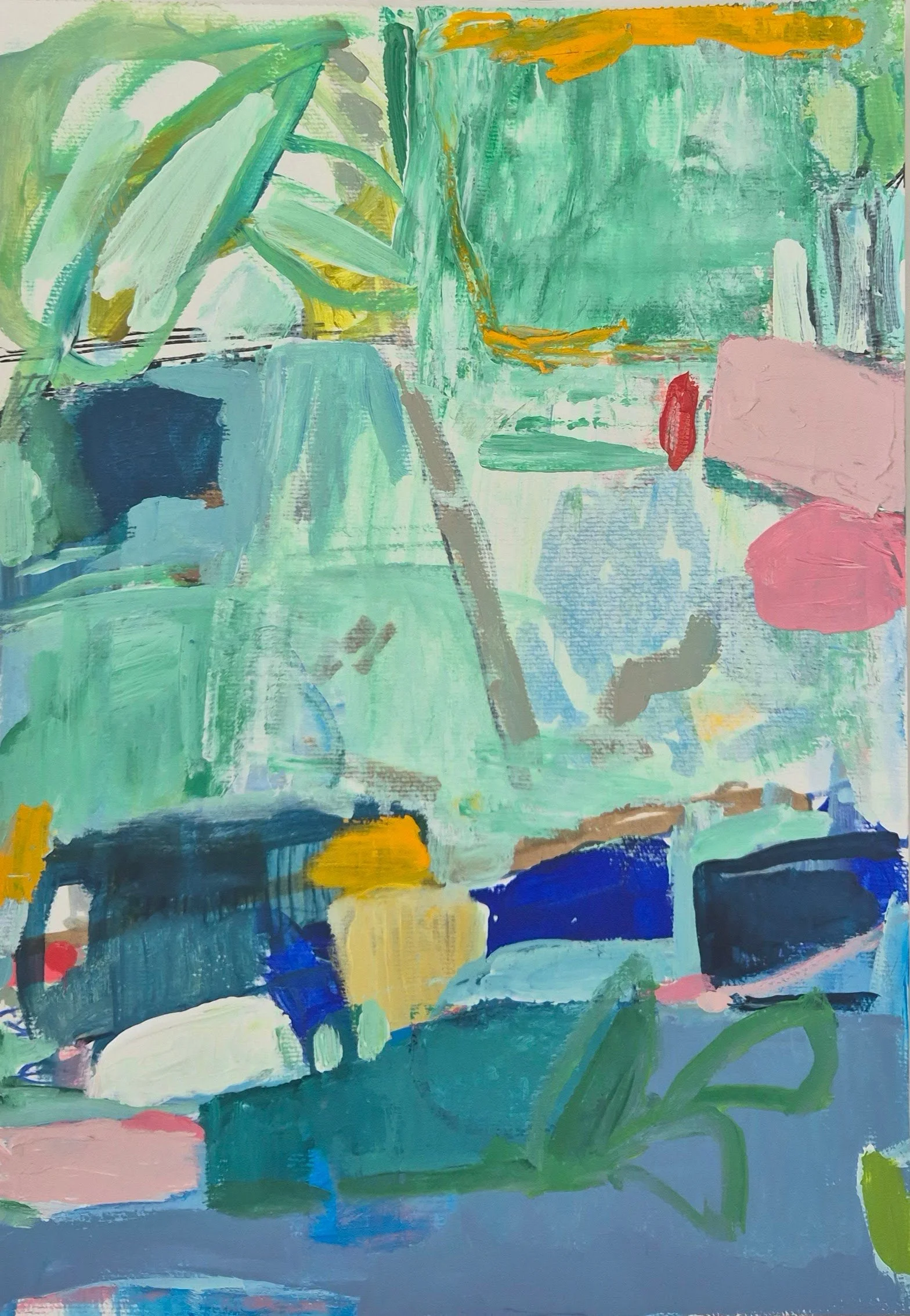 Palm Tree, 2025. 42 x 30 cm, Acrylic on Paper 