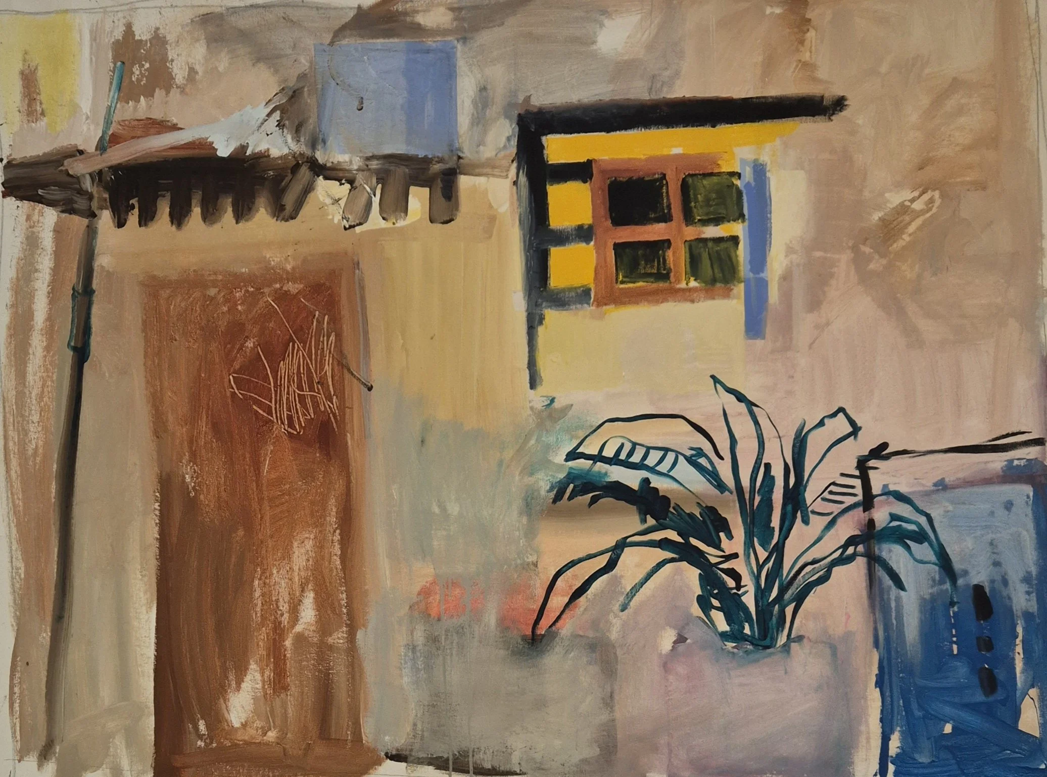 Neve Tzedek, 2022. 92X120 cm, Acrylic on Canvas