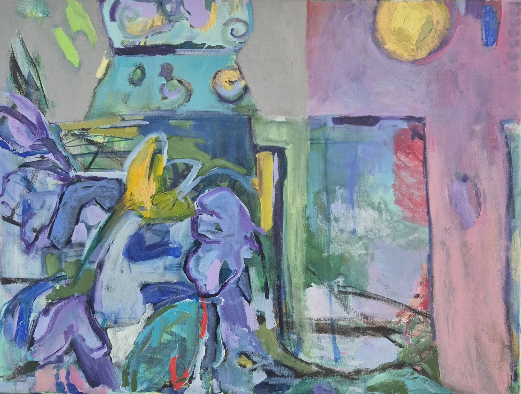 Between Longing and Illusion, 2026. 70 x 53 cm, Acrylic on Canvas