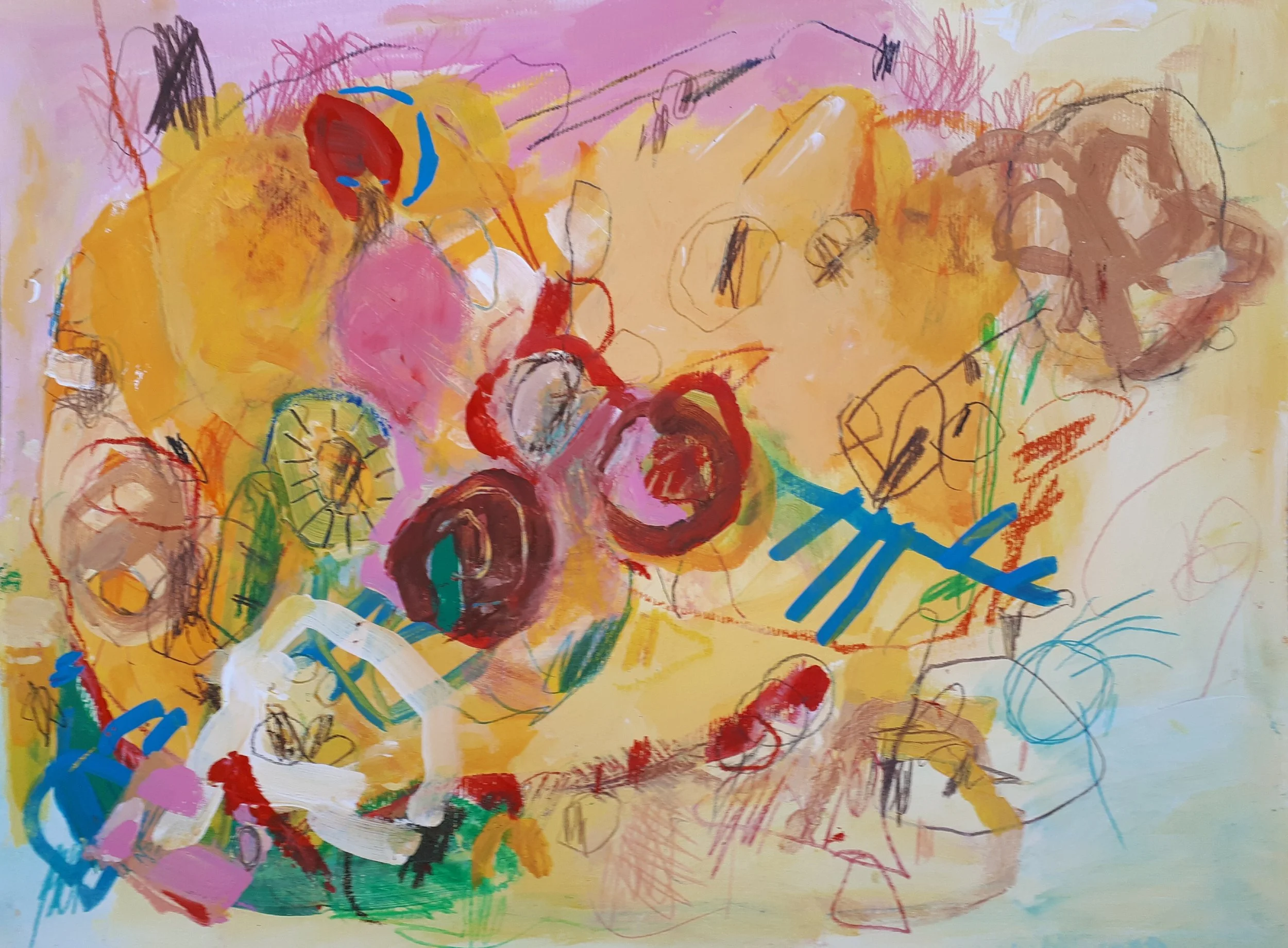 Untitled, 2020. 30×41 cm, Acrylic and Mixed Media on Paper (300 gr)