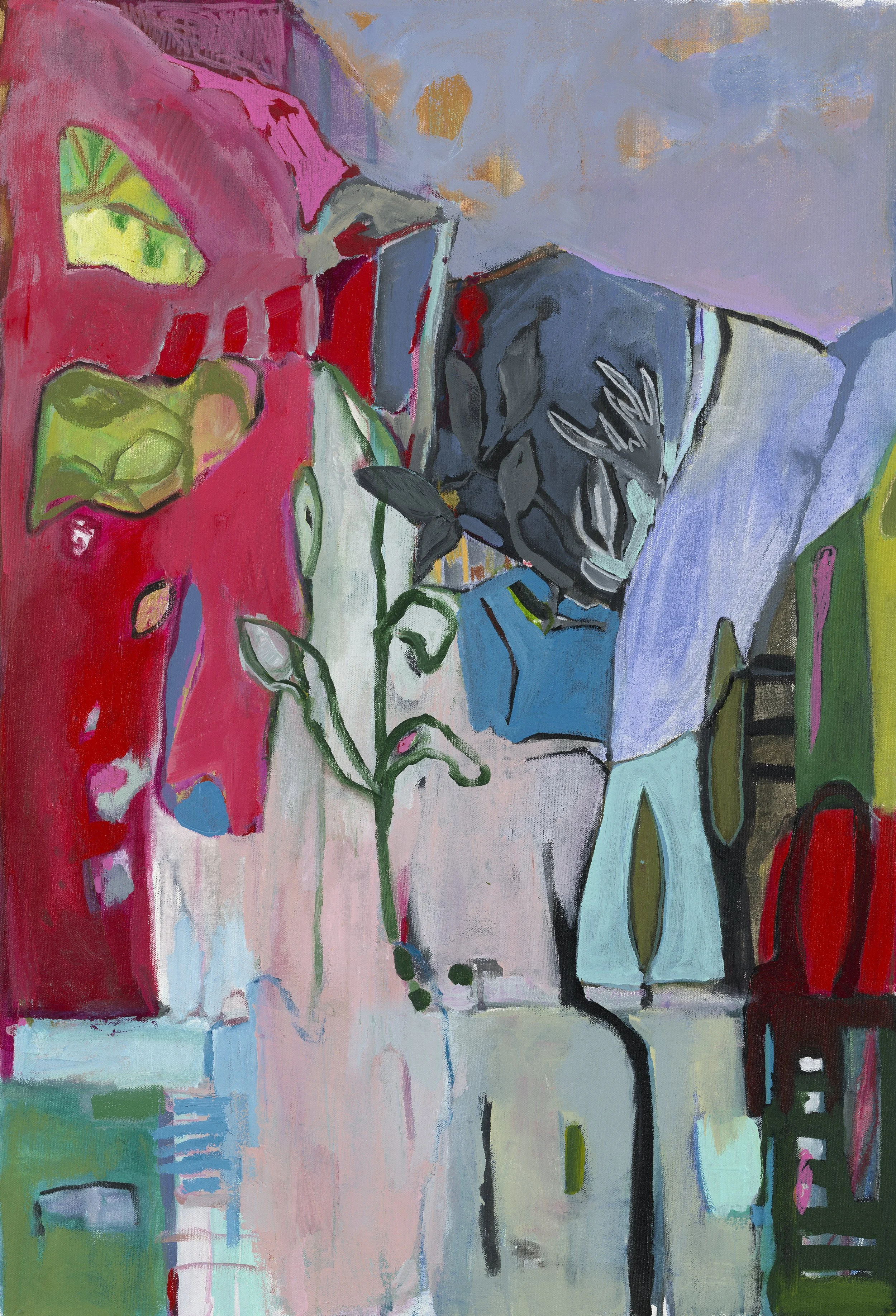In The Neighborhood, 2025. 90X63 cm, Acrylic on Canvas