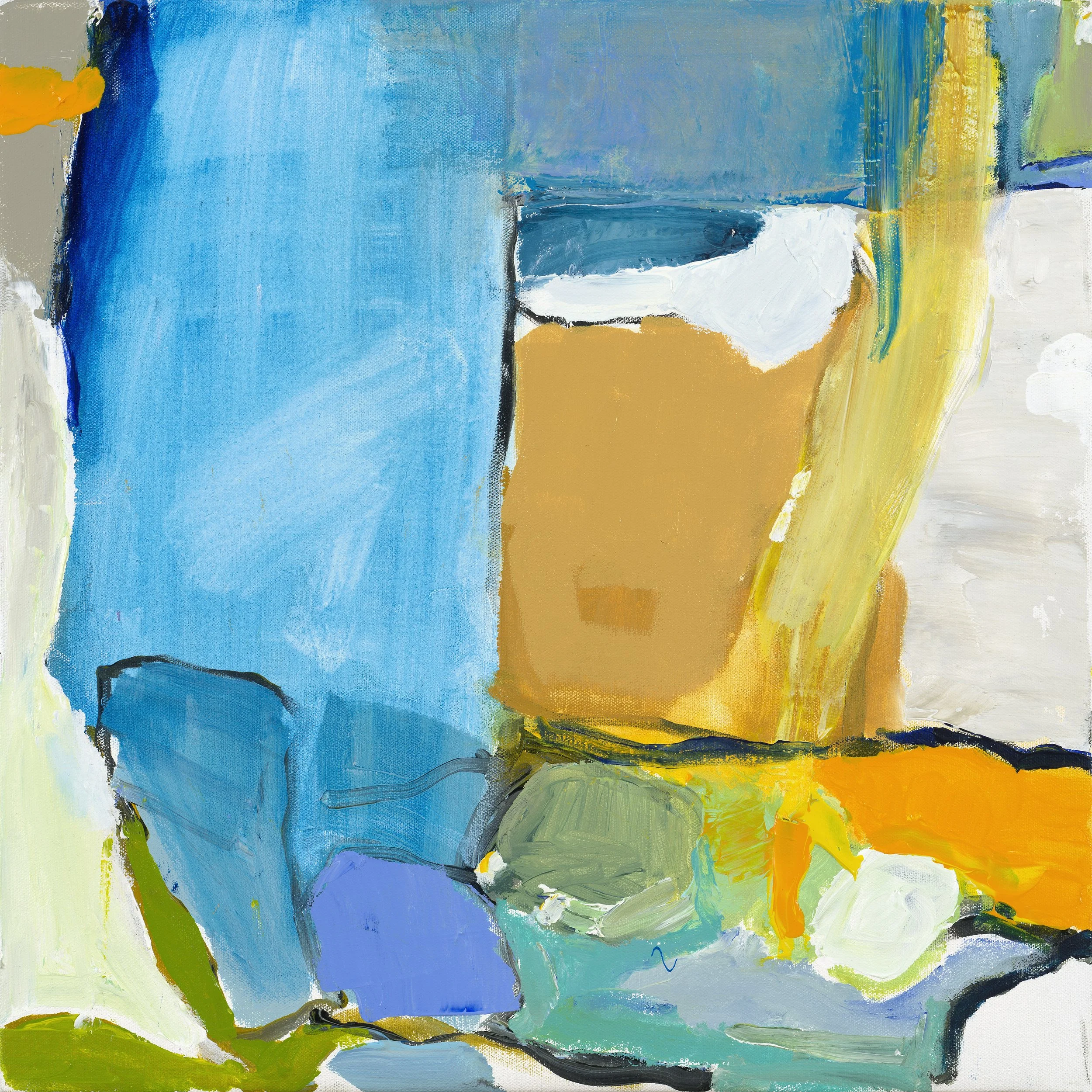 Blue & Soil, 2025. 50×50 cm, Acrylic on Canvas