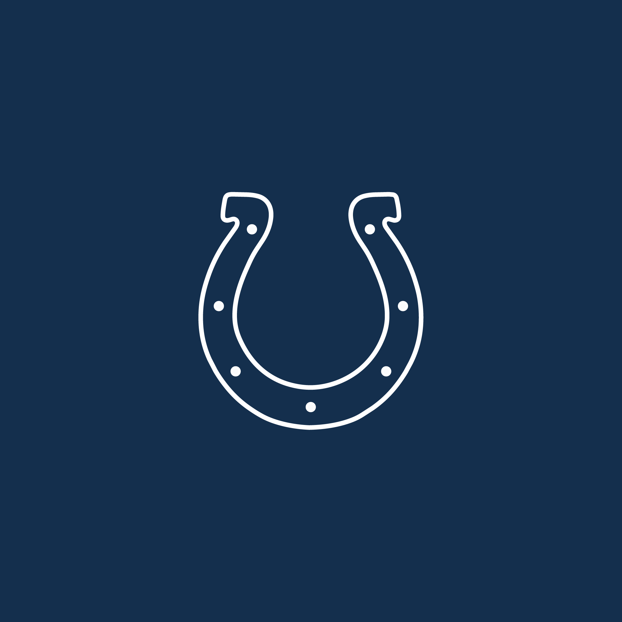 Colts logo on a dark blue background