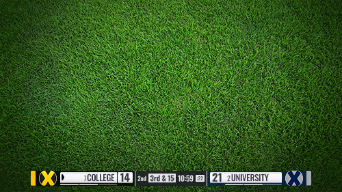Football Scorebug Graphic