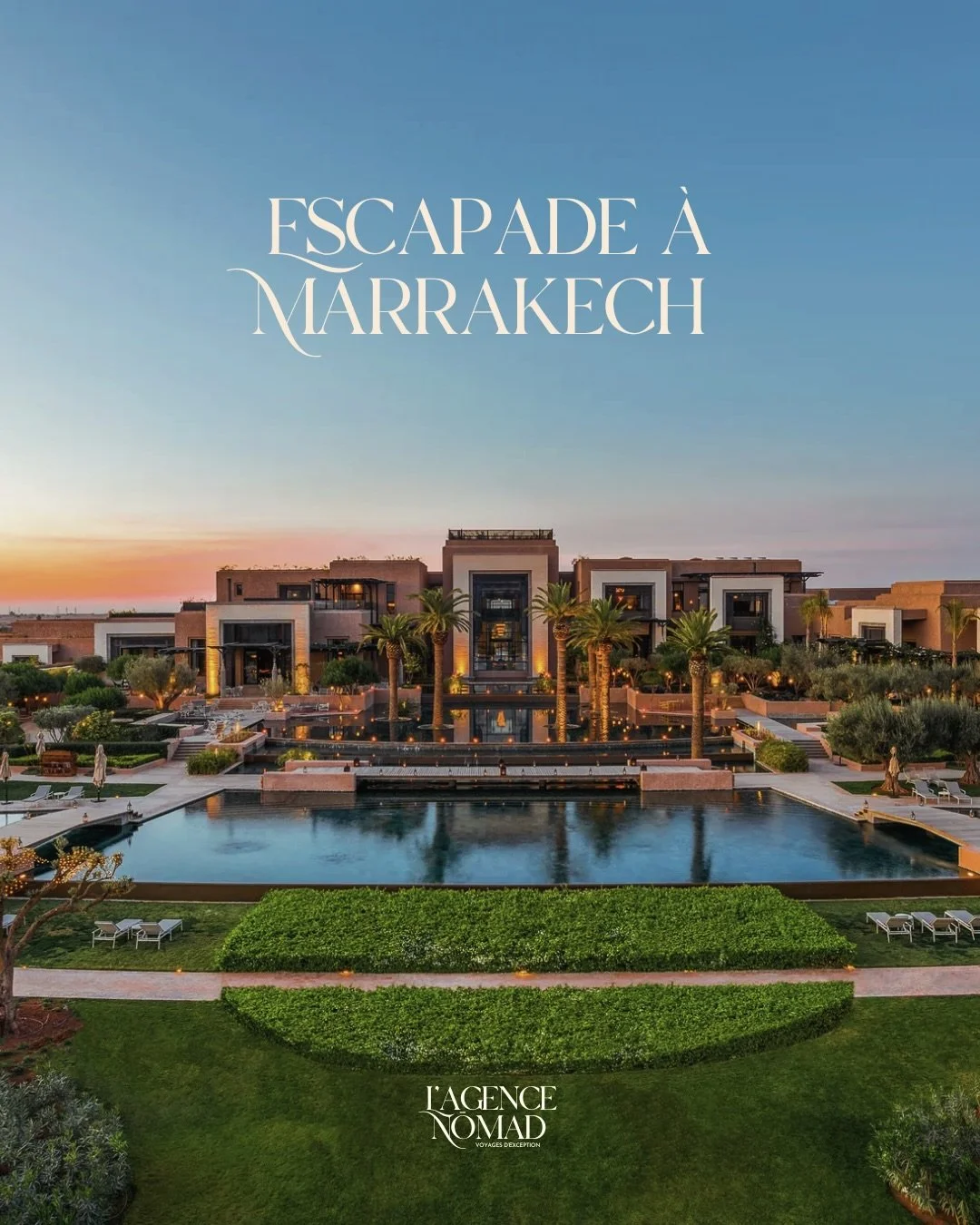 Marrakech est ce genre de destination qui combine &agrave; la fois le confort ultime et le d&eacute;paysement, que vous partiez en solo, &agrave; deux, entres amis ou en famille. Des riads aux lodges &agrave; Agafay, Marrakech vous promet une parenth
