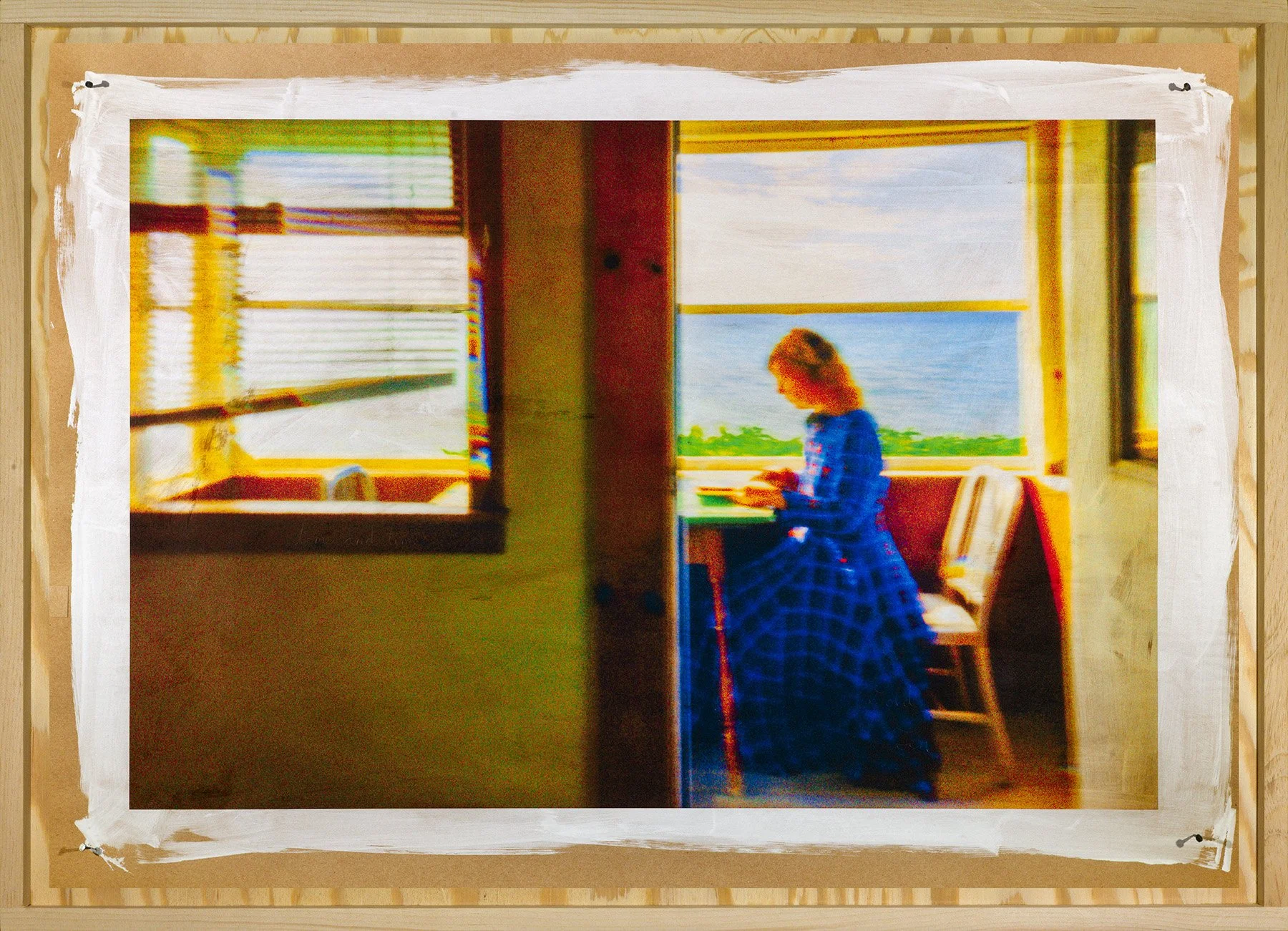 One, Two, Twenty-Nine •
Ink on hand coated brown paper bag with varnish and etched script • 28.5" x 39"  • 2025