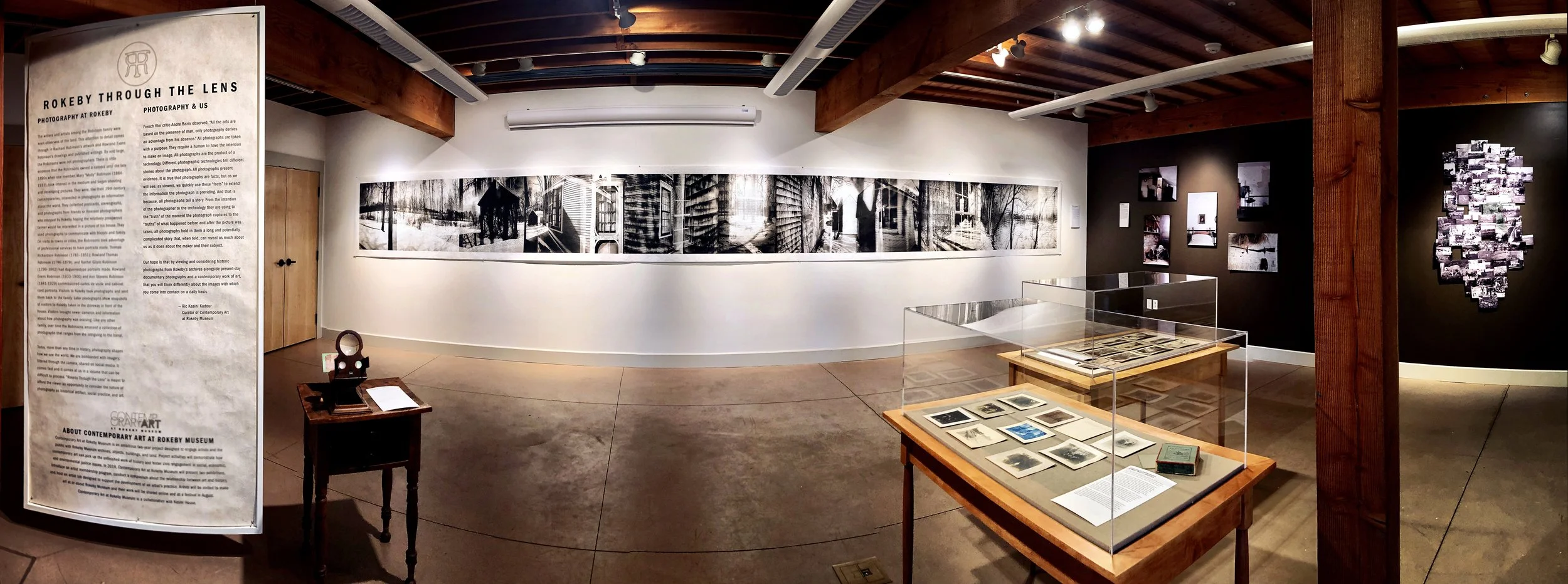 Rokeby • Exhibition at Rokeby Museum, VT. 2019 • 38″ x 354″ In Camera Collage, Pigment on Japanese Haruki Paper with Hand Written Text