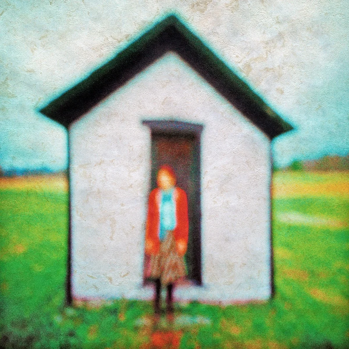 Orange Sweater • Pigment on Hand Made Amate Paper 44" x 44" • 2012