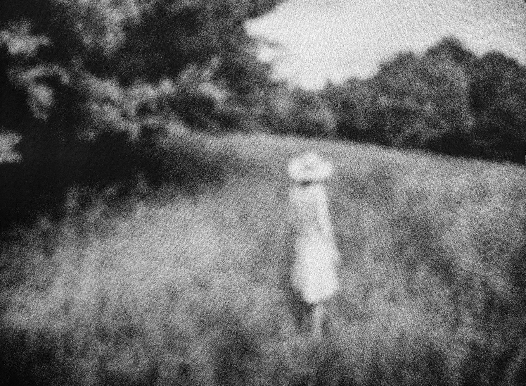 Woman with Hat • 29" x 41" Pigment on Hand Made French Paper • 2013