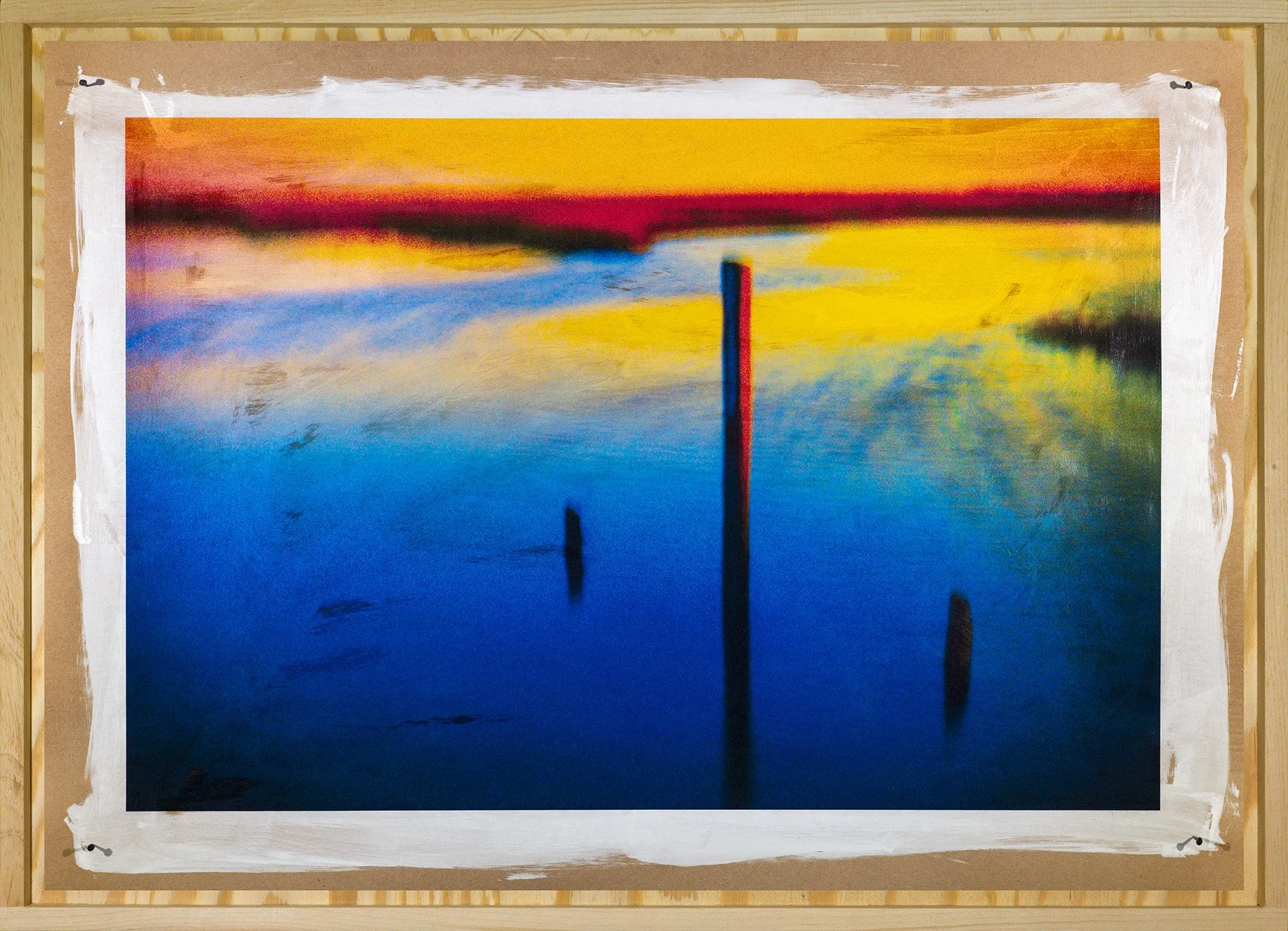 Fine Nail Jagged Fig •
Ink on hand coated brown paper bag with varnish and etched script • 28.5" x 39"  • 2025