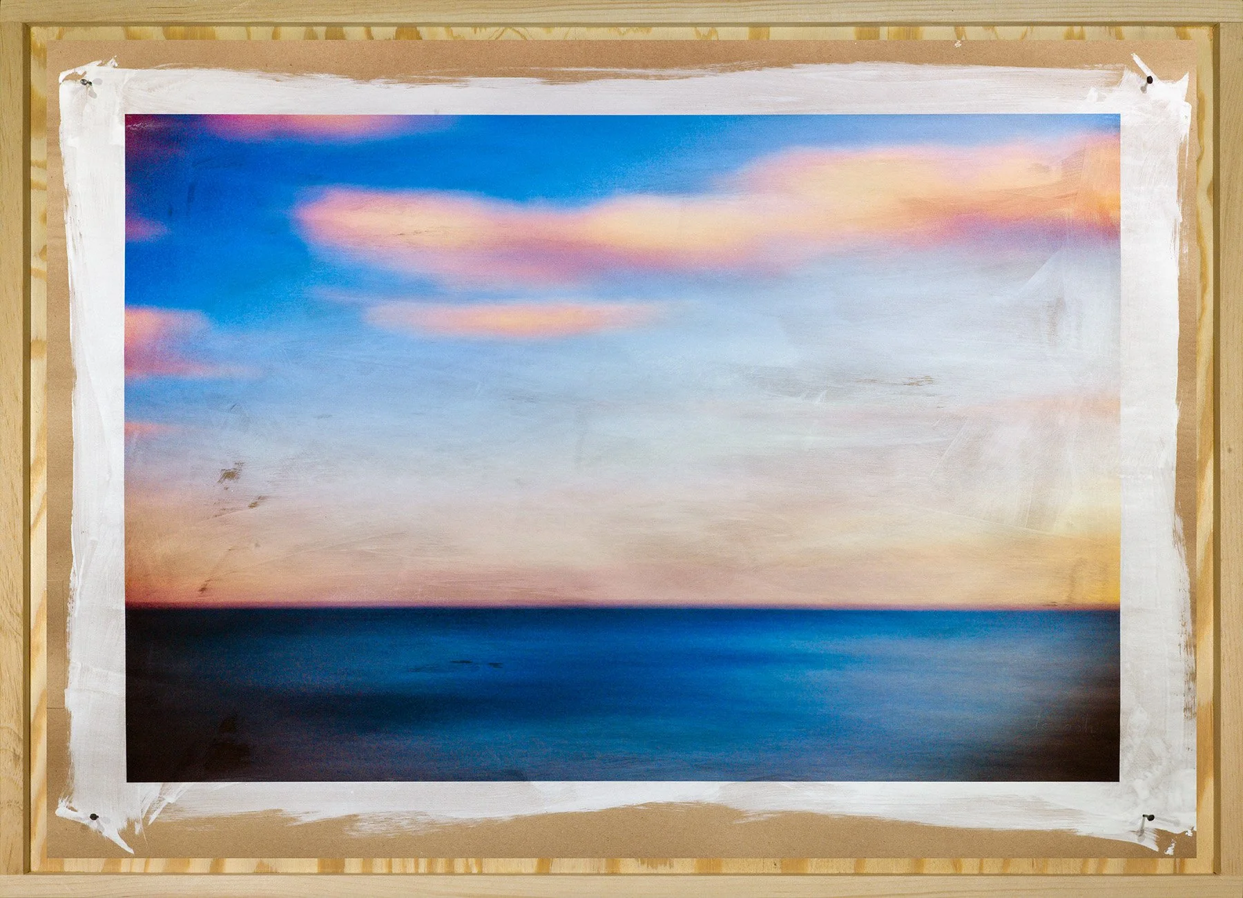 Bring Out His Pipe •
Ink on hand coated brown paper bag with varnish and etched script • 28.5" x 39"  • 2025