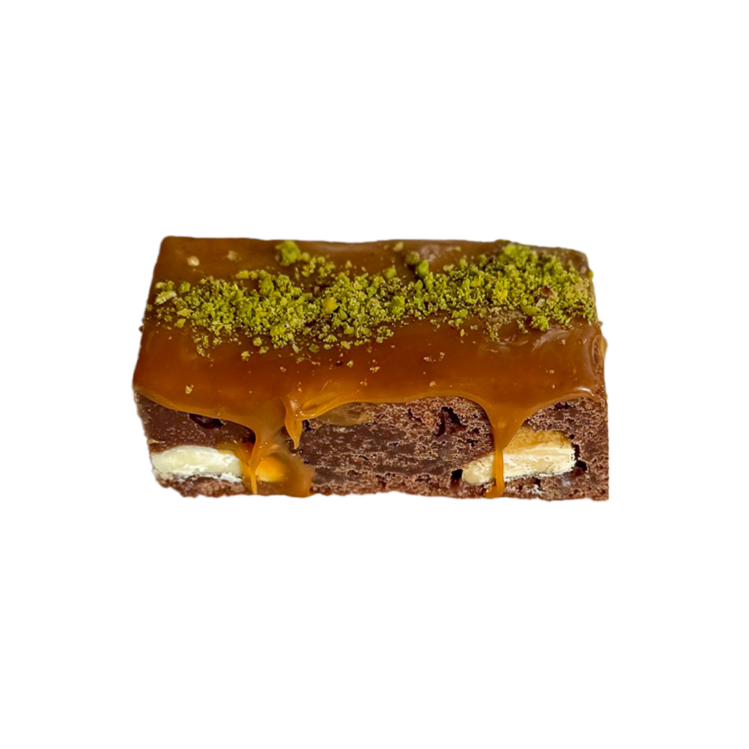 White Chocolate Caramel Brownie