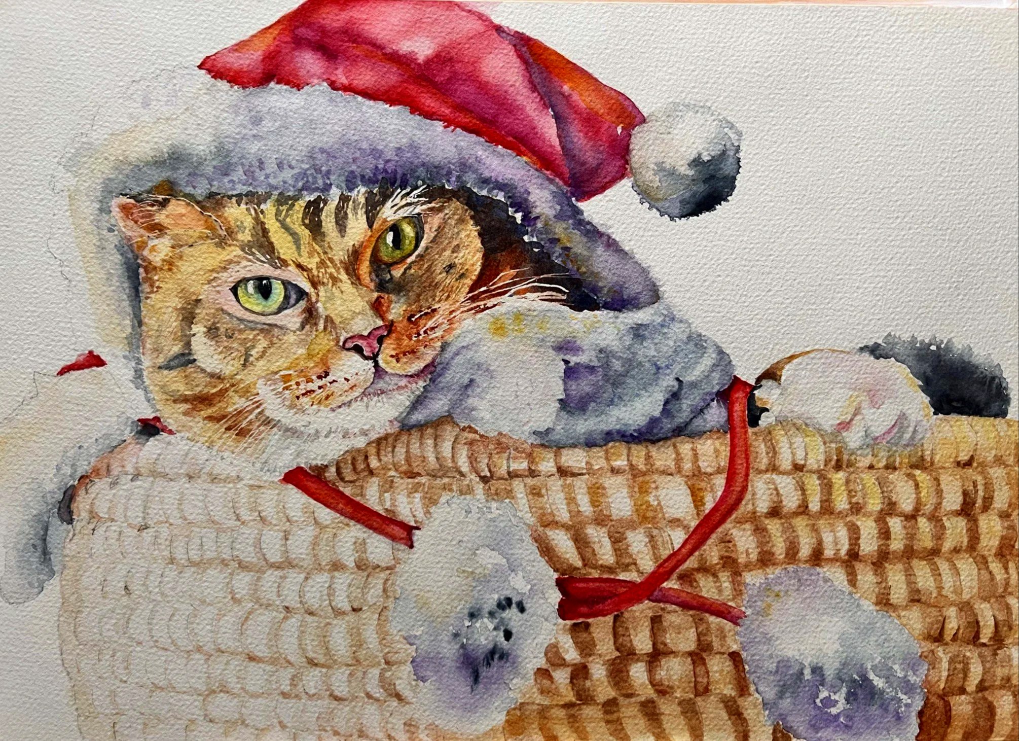 Wake Me When It's Over $150
 WATERCOLOR 11"x14"
(Such an attitude)
