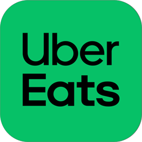 Uber Eats logo with a green background and black text.