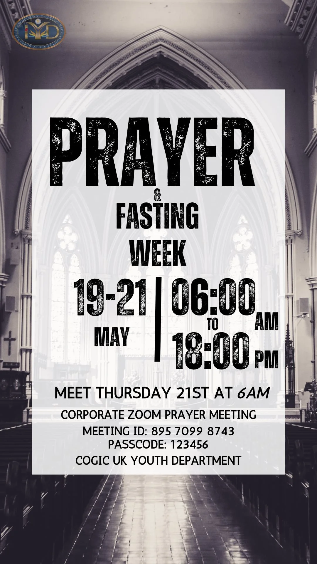 COGIC Youth Prayer &amp; Fasting