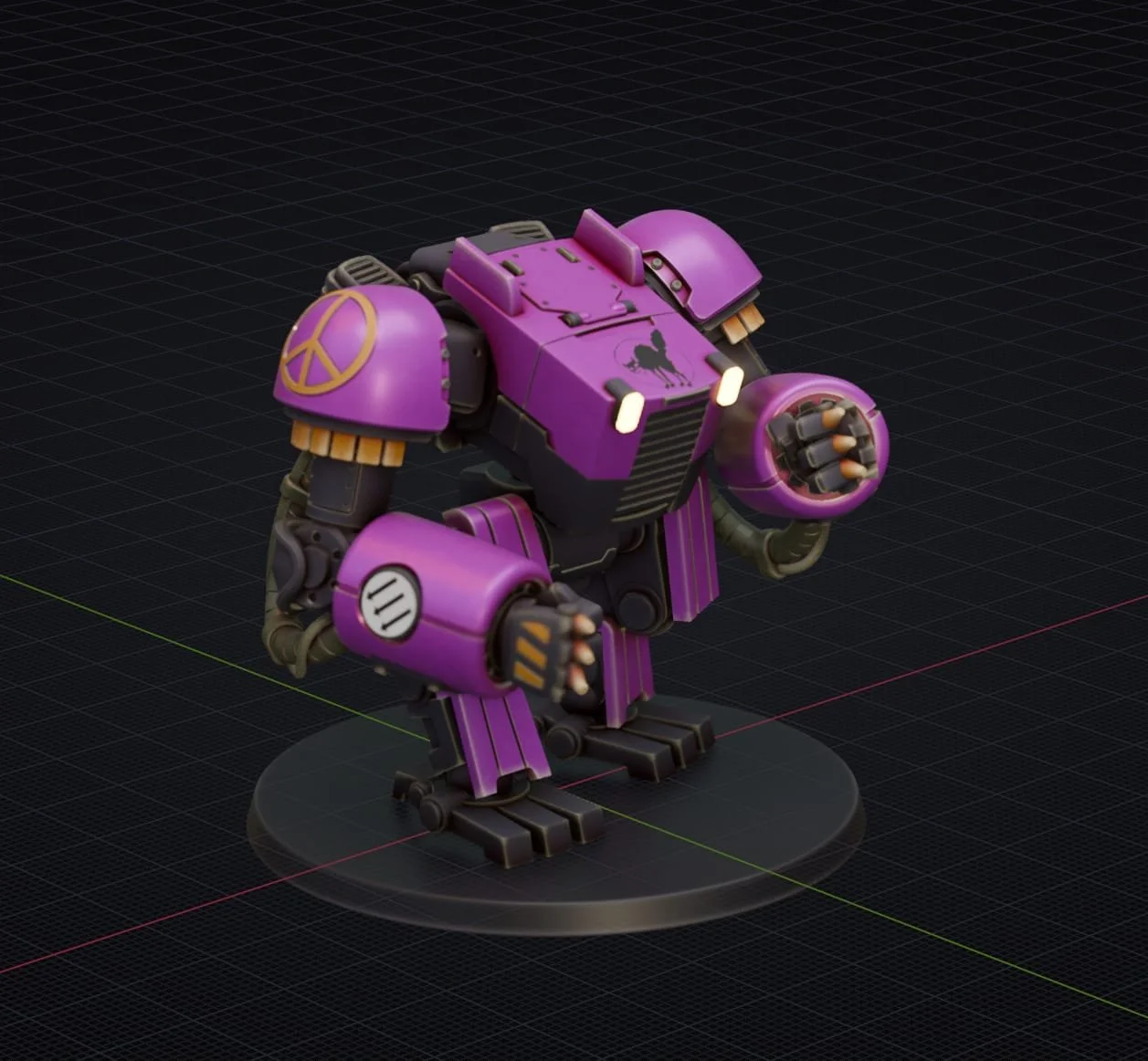 Image of an STL of the Babylon mech