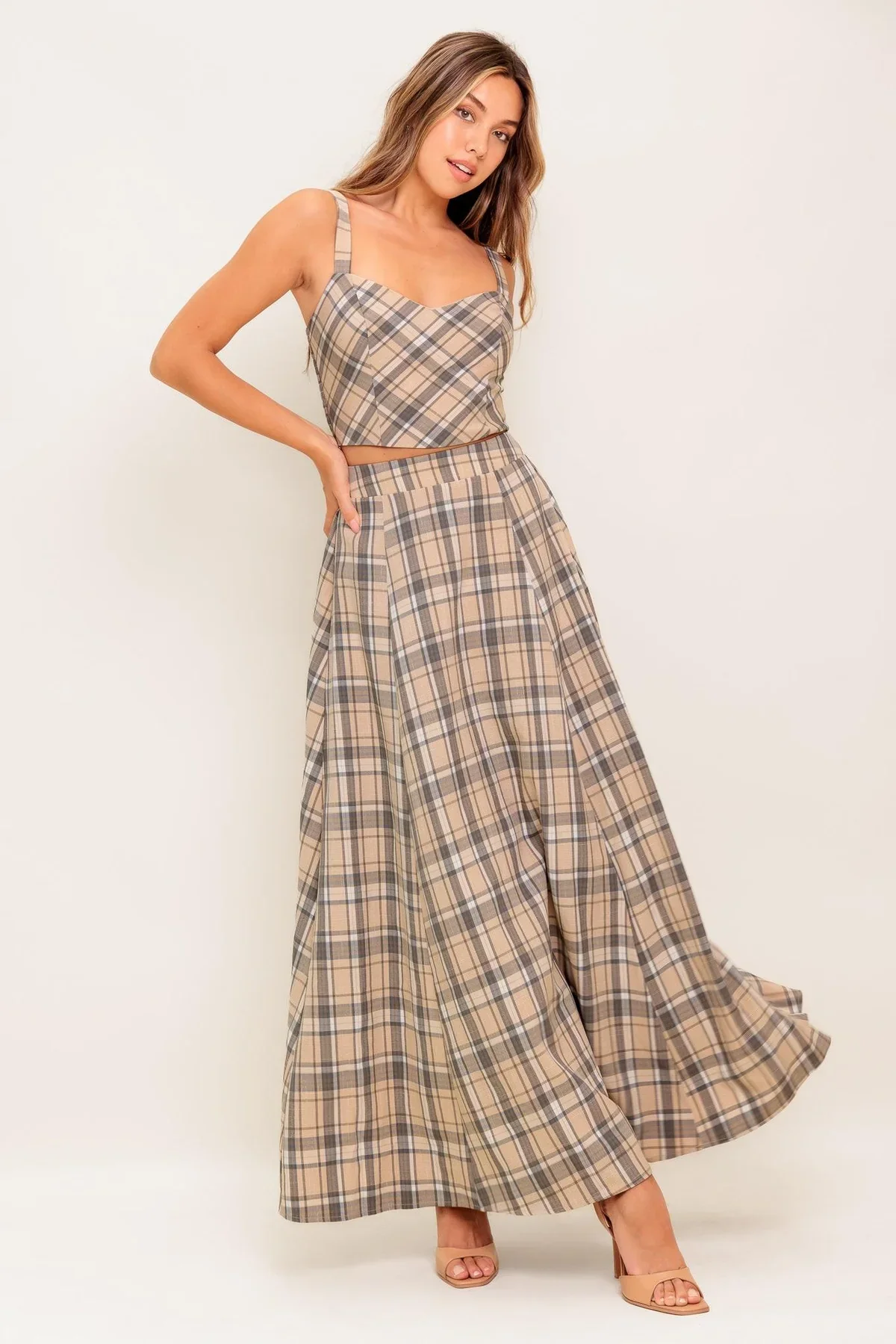 Plaid Perfection Two-Piece Set