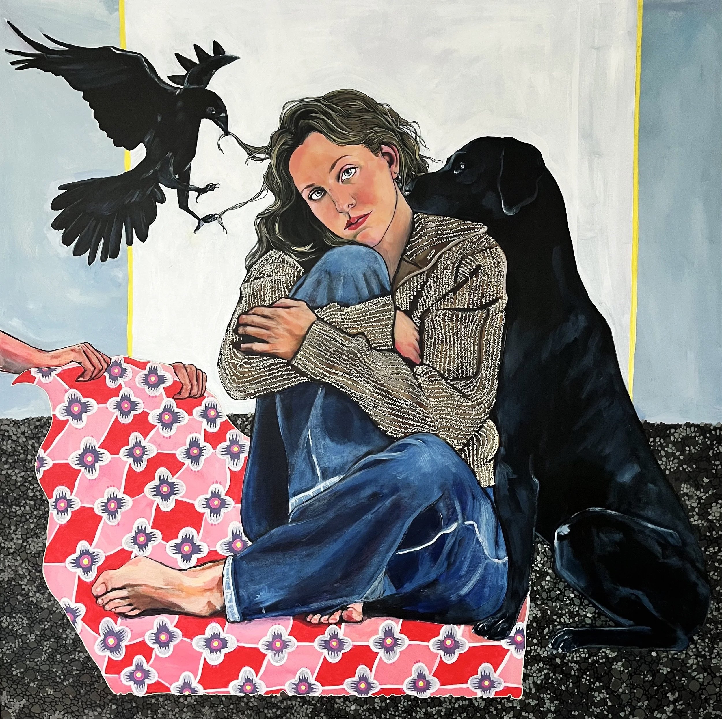 Black Dog - Acrylic 