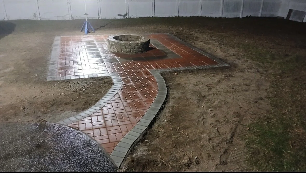 Patio, walkway, and fire pit - Concord NH