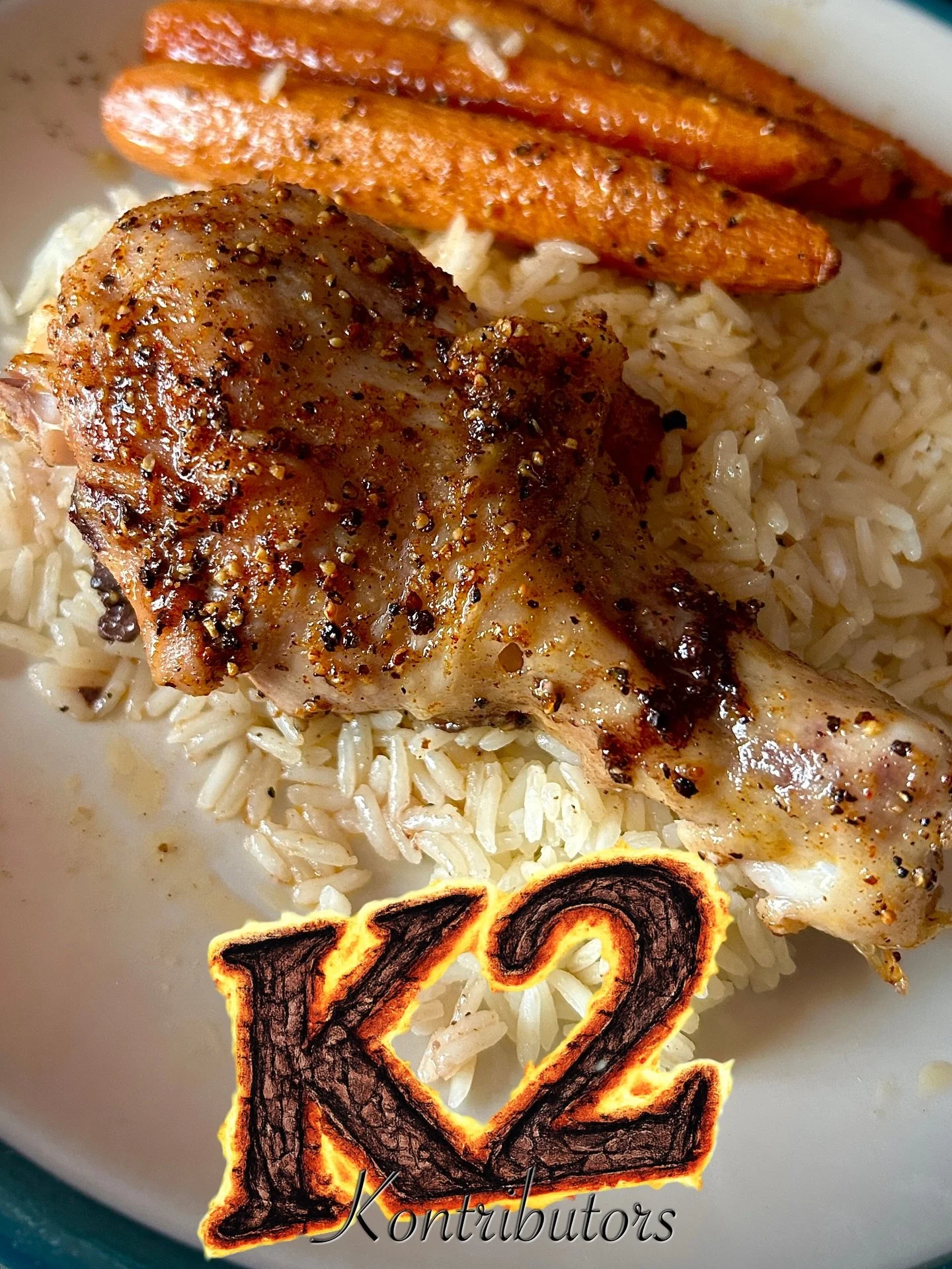 Chicken AND carrots with K2 season. 

Thanks Robyn!

k2bbq.com